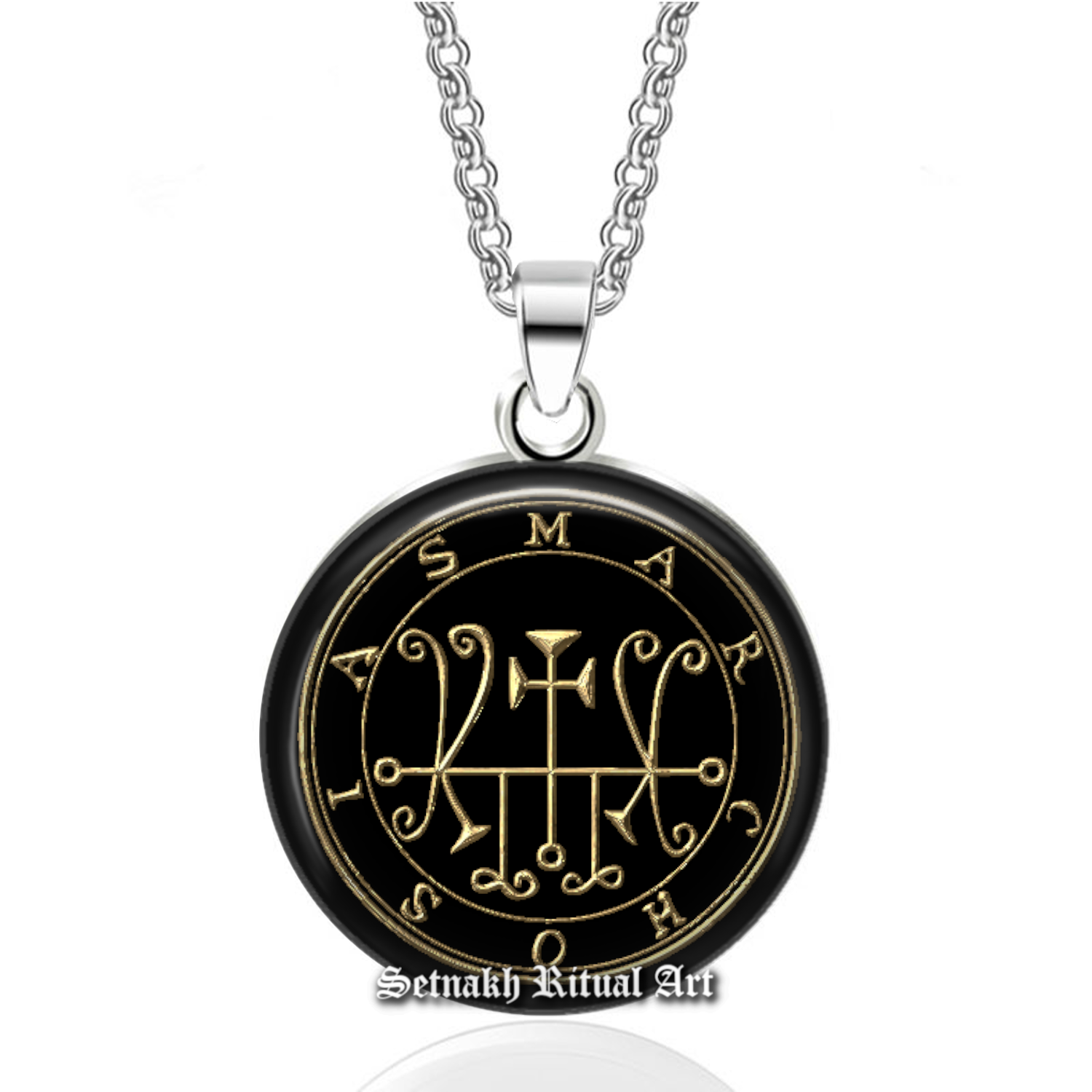 35 MARCHOSIAS demon seal pendant, Goetia sigil necklace, Lemegeton jewelry, Lesser Key Solomon, occult, summoning demons ritual #104.35