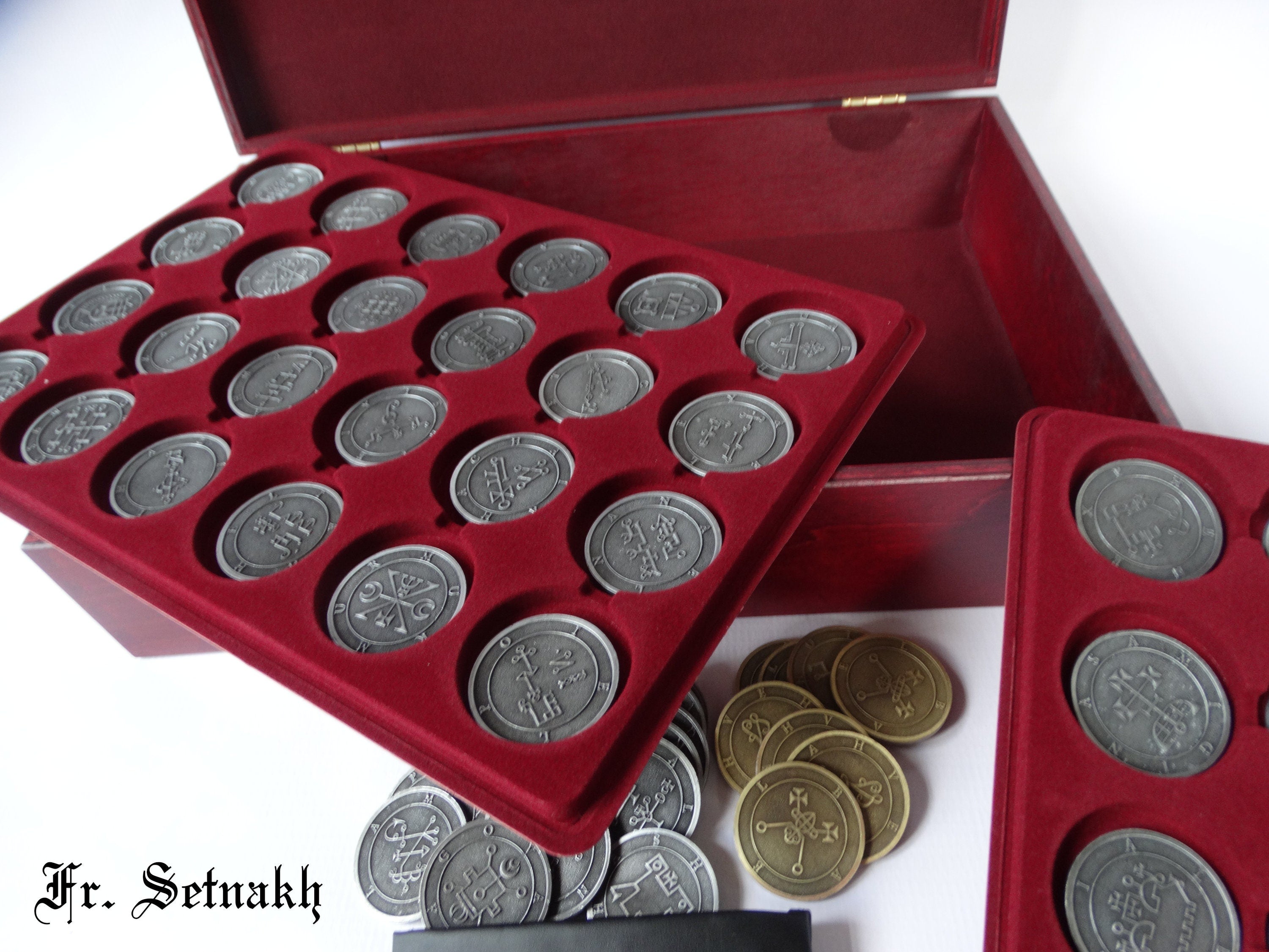 72 Angels & Goetia Demons - Complete Set of Collectible Coins | Enhance Luck, Love, Health, Wealth