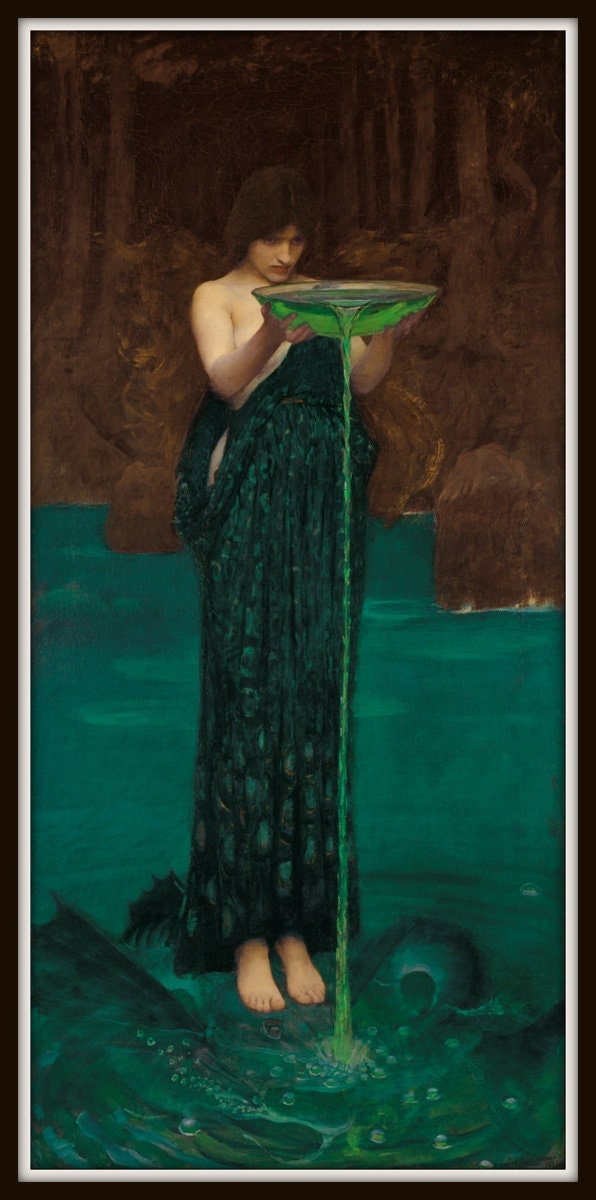 The High Priestess print, Intuition, sacred knowledge, divine feminine, the subconscious mind. Tarot card, witch, occult art #W107