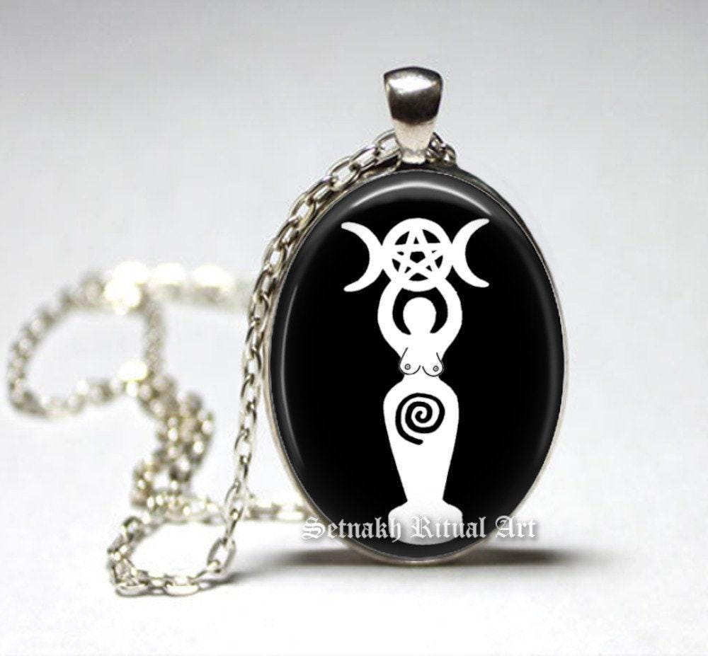 Spiral goddess pendant, the sacred feminine and fertility pagan talisman, Nature, sorcery, witch necklace, wicca, witchcraft art #WS2