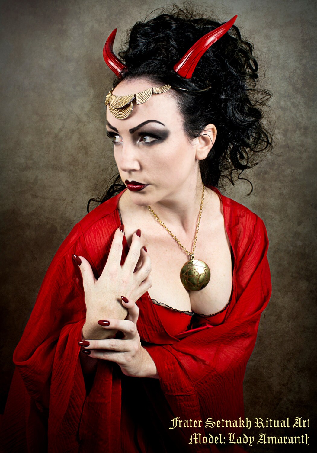 STAR OF BABALON medallion | symbolizes liberation and fertility, Thelema, Aleister Crowley, occult talisman, thelemic pendant, Scarlet Woman
