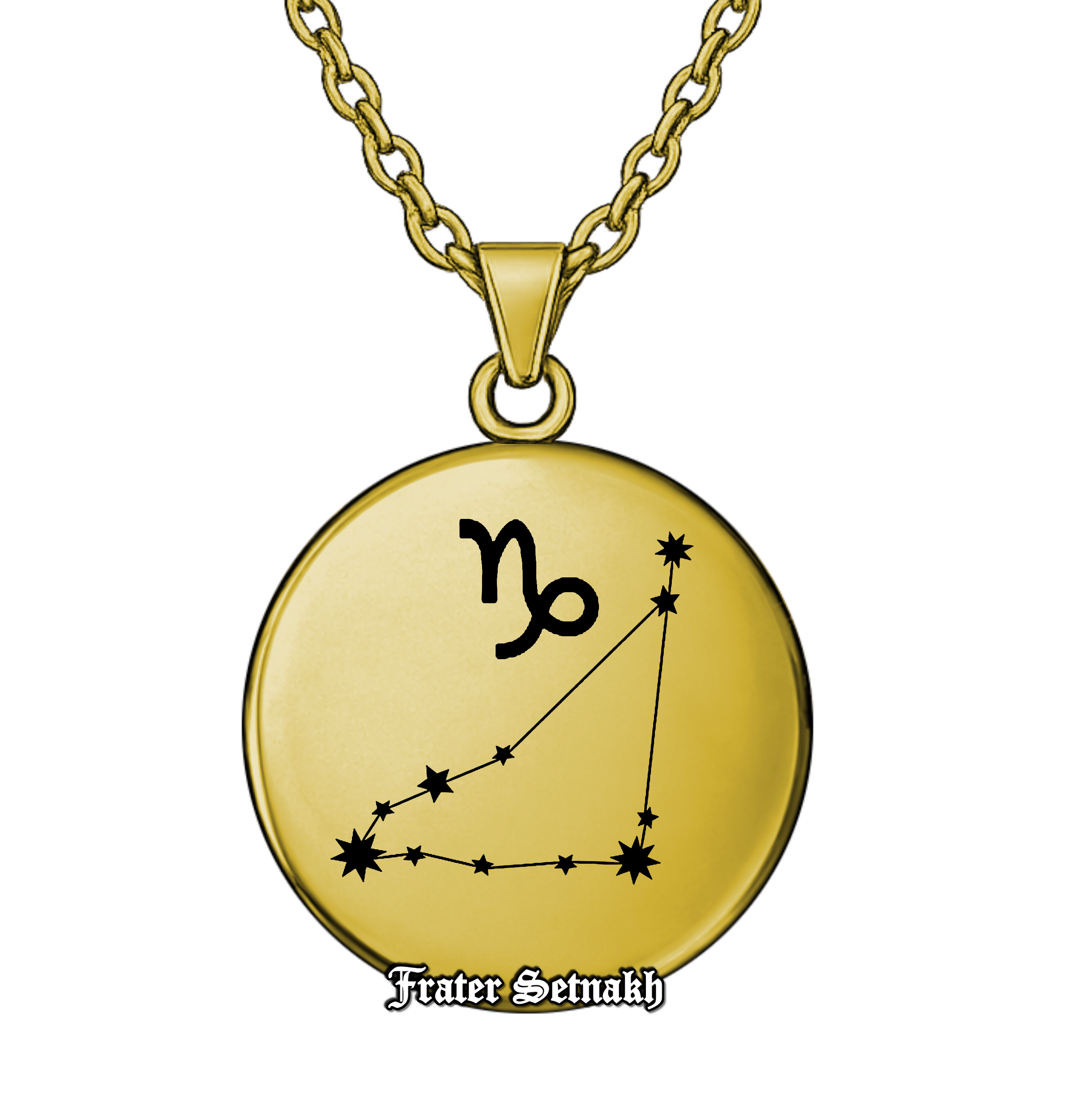 Capricorn Zodiac Pendant (December 22 – January 19) – Talisman of Strategic Ambition, Unyielding Discipline & Masterful Sovereignty | Sacred Celestial Jewelry #578.10