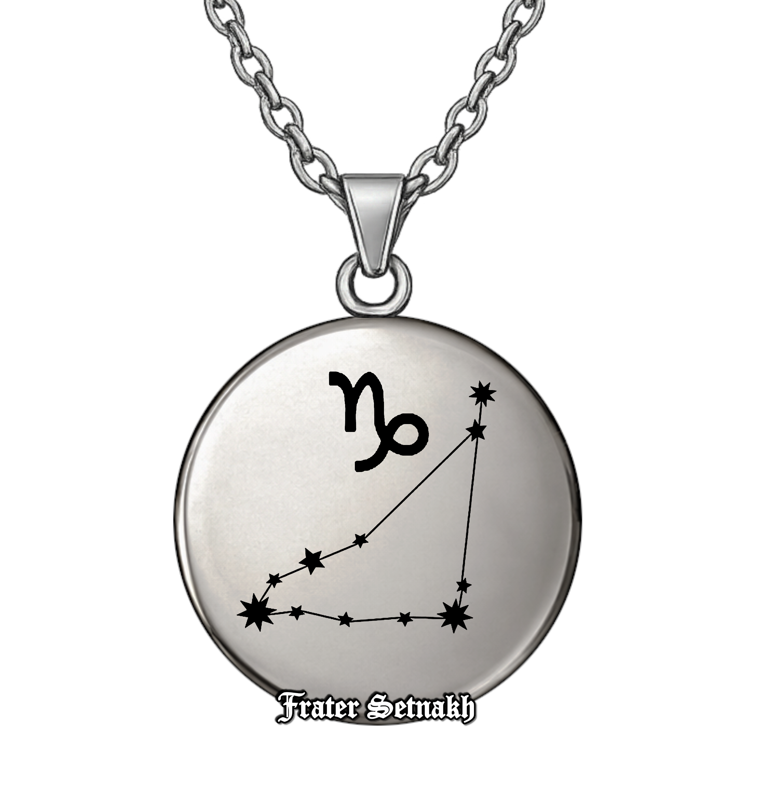 Capricorn Zodiac Pendant (December 22 – January 19) – Talisman of Strategic Ambition, Unyielding Discipline & Masterful Sovereignty | Sacred Celestial Jewelry #578.10