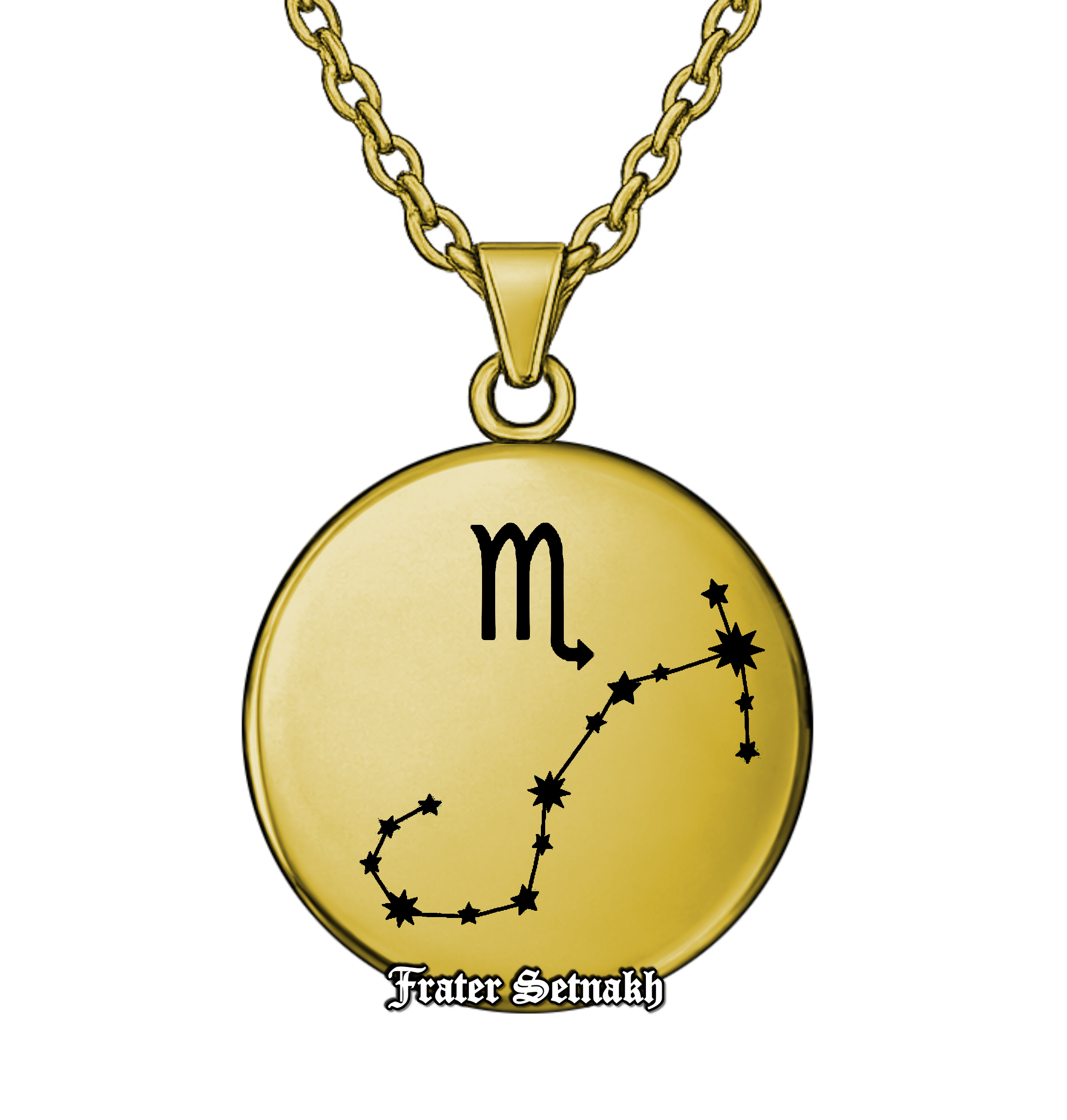 Scorpio Zodiac Pendant (October 23 – November 21) – Talisman of Psychological Depth, Transformation & Unwavering Sovereignty | Sacred Celestial Jewelry #578.8