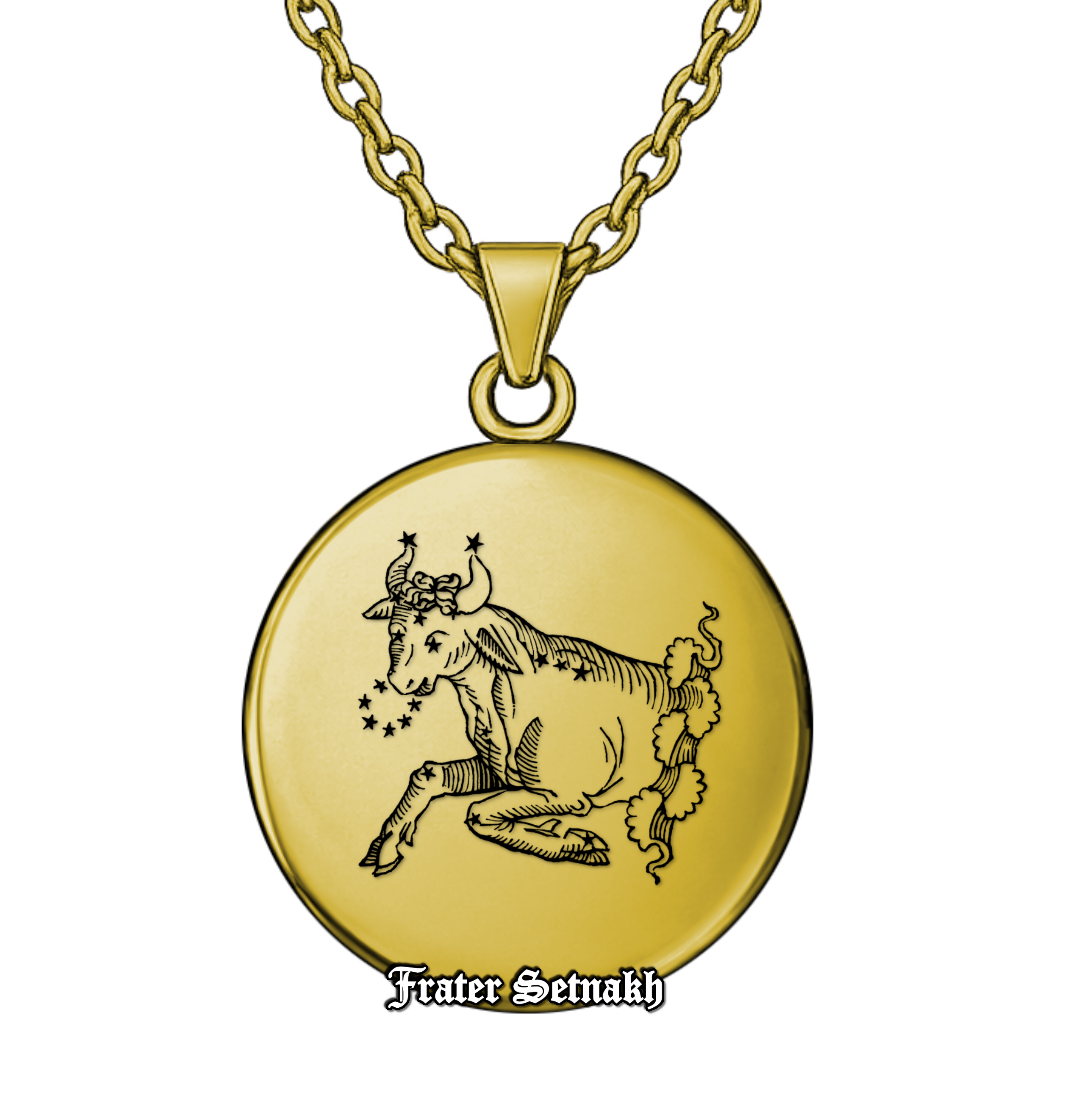 Taurus Zodiac Pendant (April 20 – May 20) – Talisman of Grounded Strength, Abundance & Unwavering Resolve | Sacred Celestial Jewelry
