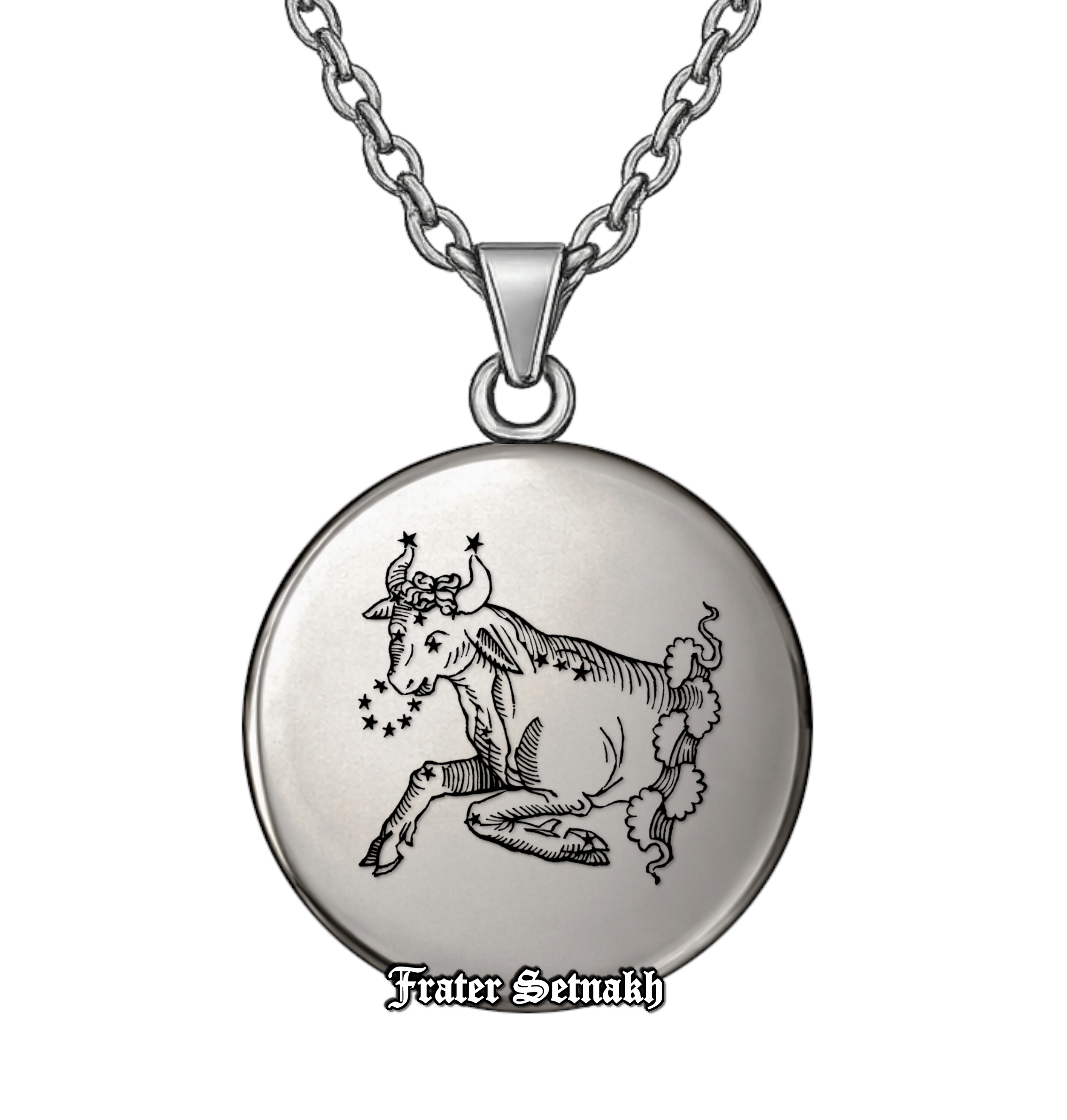 Taurus Zodiac Pendant (April 20 – May 20) – Talisman of Grounded Strength, Abundance & Unwavering Resolve | Sacred Celestial Jewelry
