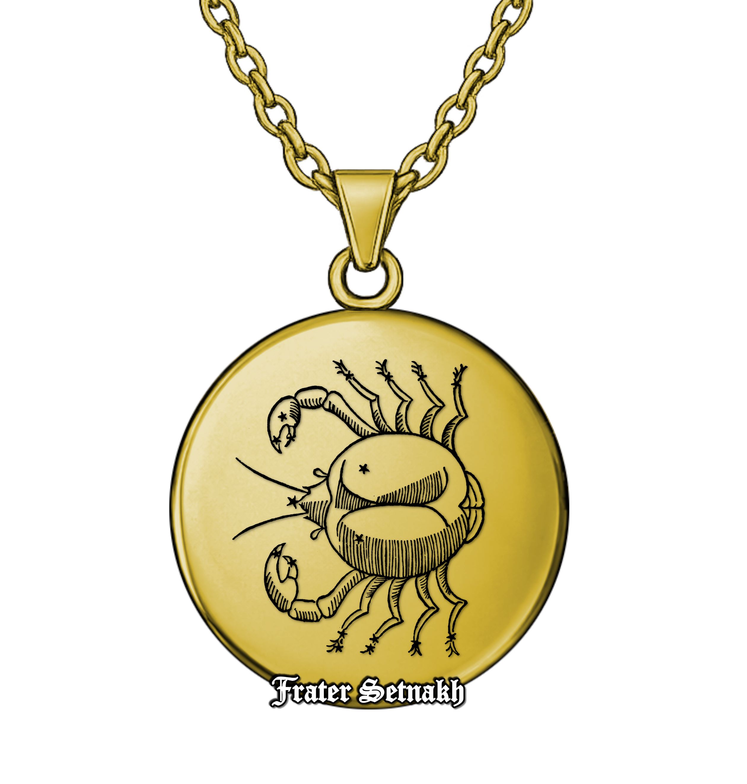 Cancer Zodiac Pendant (June 21 – July 22) – Talisman of Emotional Mastery, Intuitive Depth & Protective Strength | Sacred Celestial Jewelry #579.4