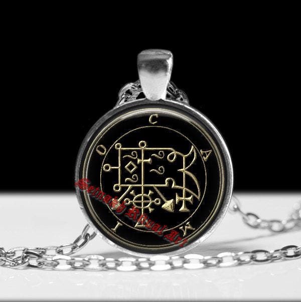 53 CAMIO / CAYM demon seal pendant, Goetia sigil necklace, Lemegeton, Lesser Key of Solomon, occult, summoning demons ritual amulet #104.53