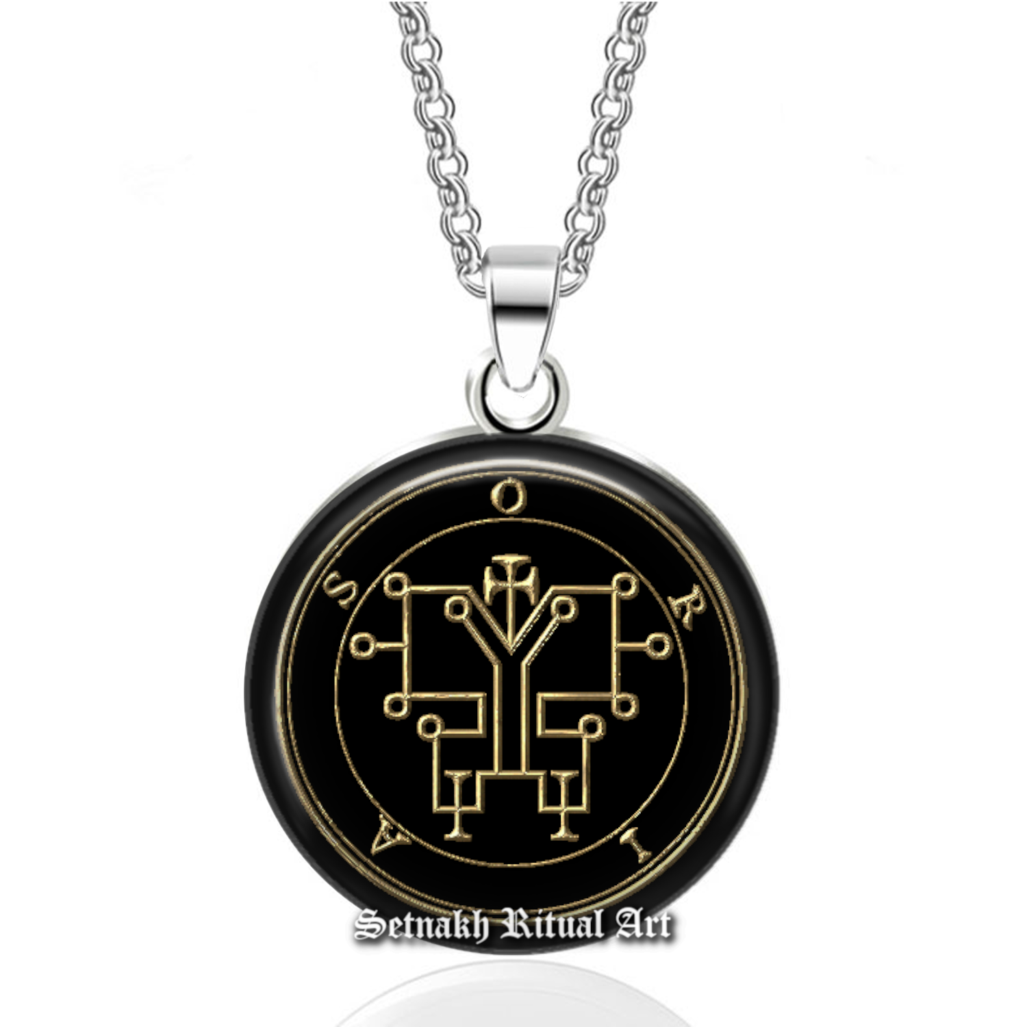 59 ORIAS demon seal pendant, Goetia sigil necklace, Lemegeton jewelry, Lesser Key of Solomon, occult, summoning demons ritual amulet #104.59