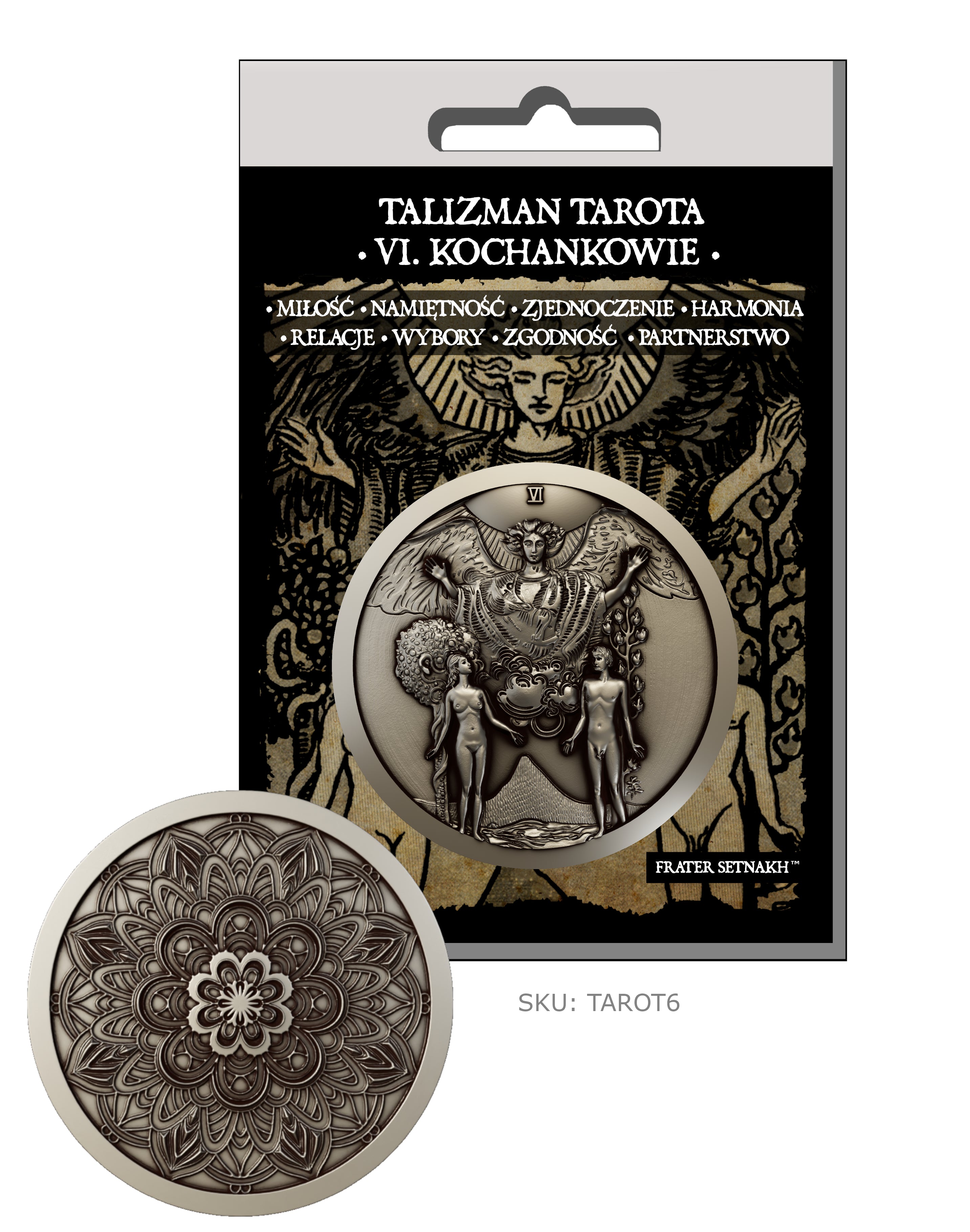 22 Talizmany Monety Tarota Rider-Waite-Smith + 22 Kart Opisowych + Etui PVC | Kolekcjonerski Zestaw Talizmanów
