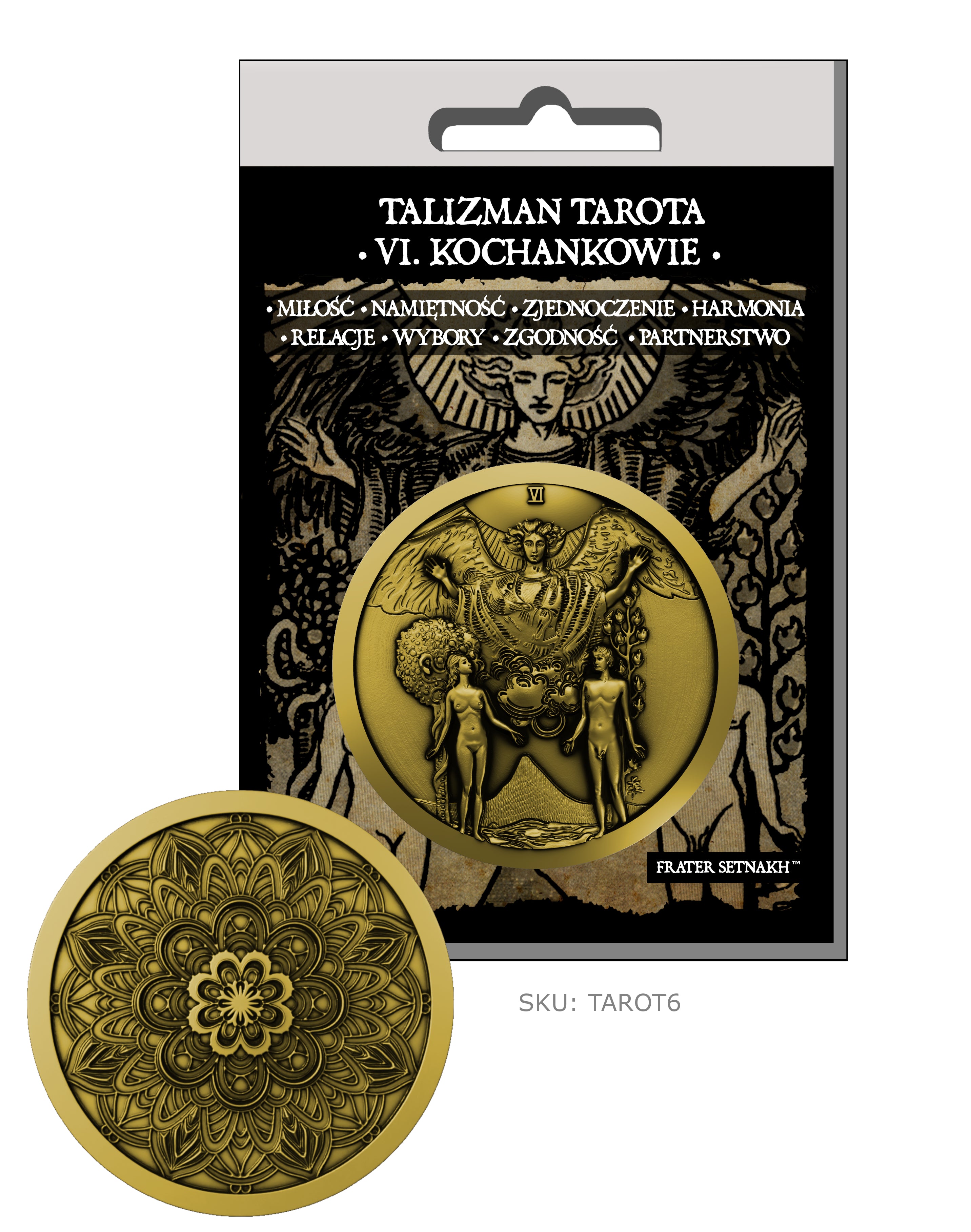 22 Talizmany Monety Tarota Rider-Waite-Smith + 22 Kart Opisowych + Etui PVC | Kolekcjonerski Zestaw Talizmanów