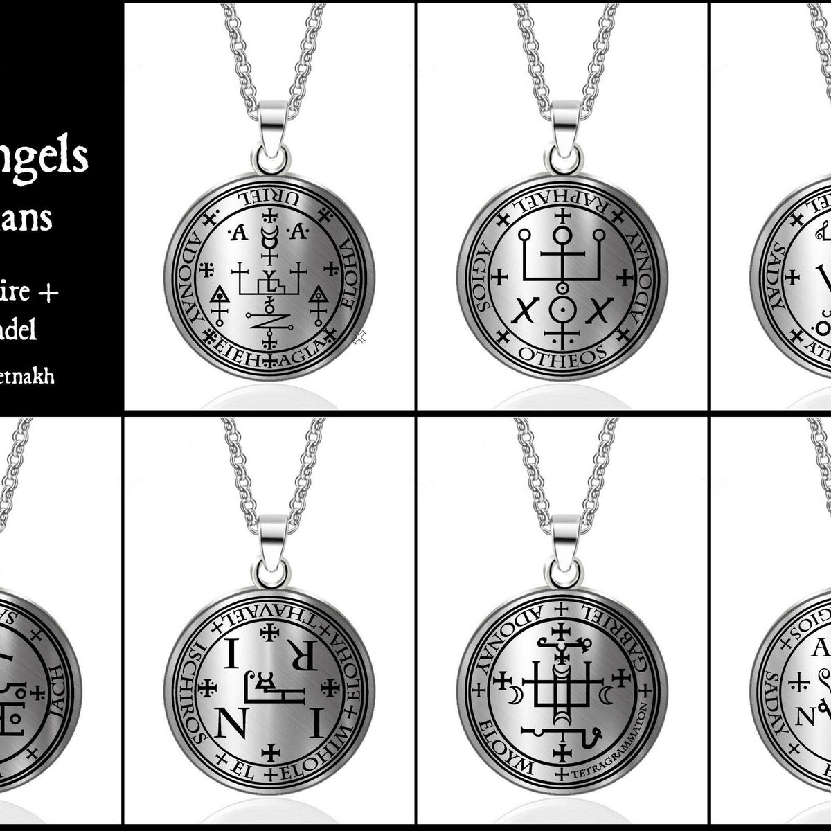 7 Archangels Talismans: Seals of Michael, Gabriel, Zadkiel, Thavael, R