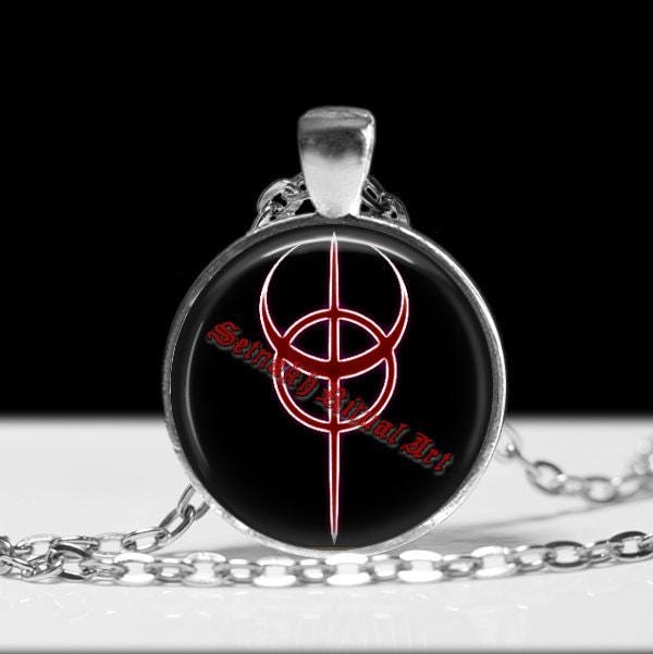Clavicula Nox pendant, ritual necklace, magic talisman, occult jewelry, occult pendant, Dragon Rouge amulet, ceremonial magick, amulet #176