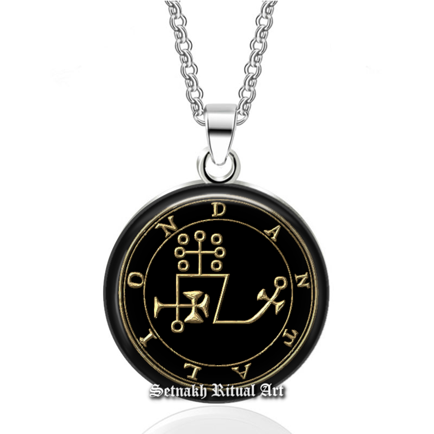 71 DANTANLION Demon seal pendant, Goetia sigil necklace, Lemegeton jewelry, Lesser Key, occult pentacle, summoning demons ritual amulet 104.71