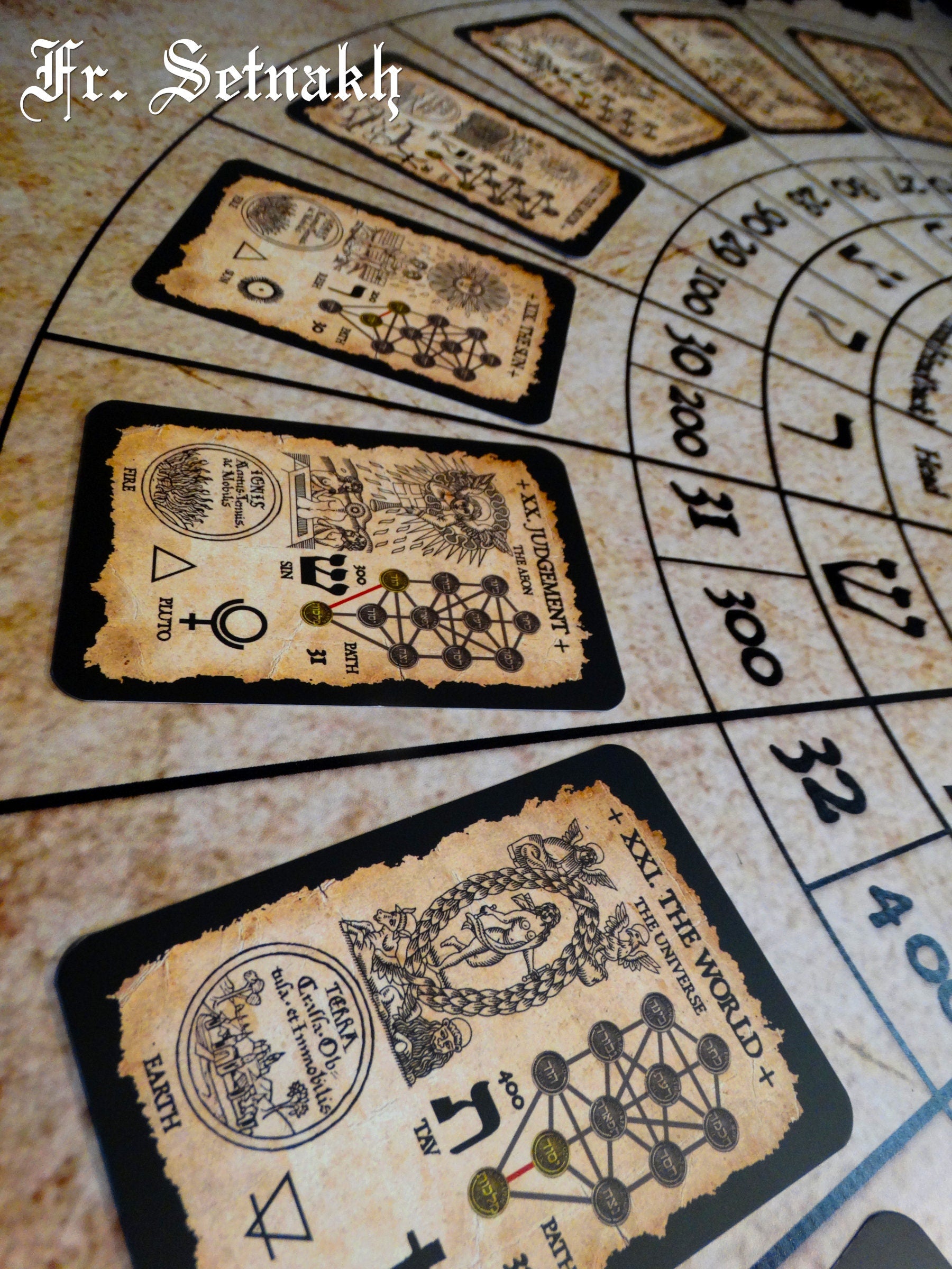 Tarot – Sephirothic Tree of Life Deck with Alchemical & Astrology Symbols, Perfect Gift for Kabbalah, Qabala, and Divination Lovers