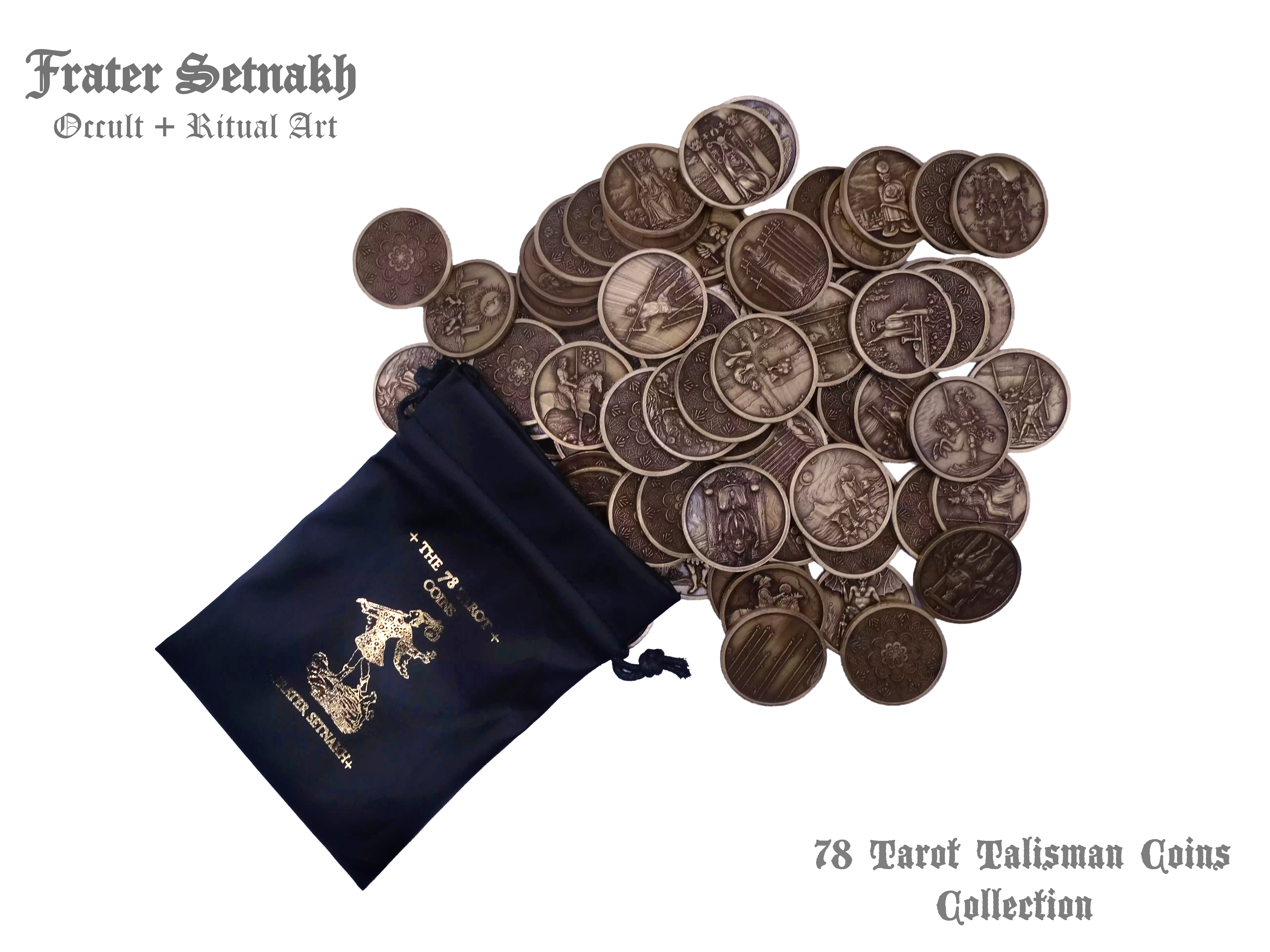Tarot Coin Collection – World’s First Complete Rider–Waite Inspired Coin Set by Frater Setnakh – PRE-ORDERS - Shipping in Deceber '25 - Divination Coins - Oracle Coins