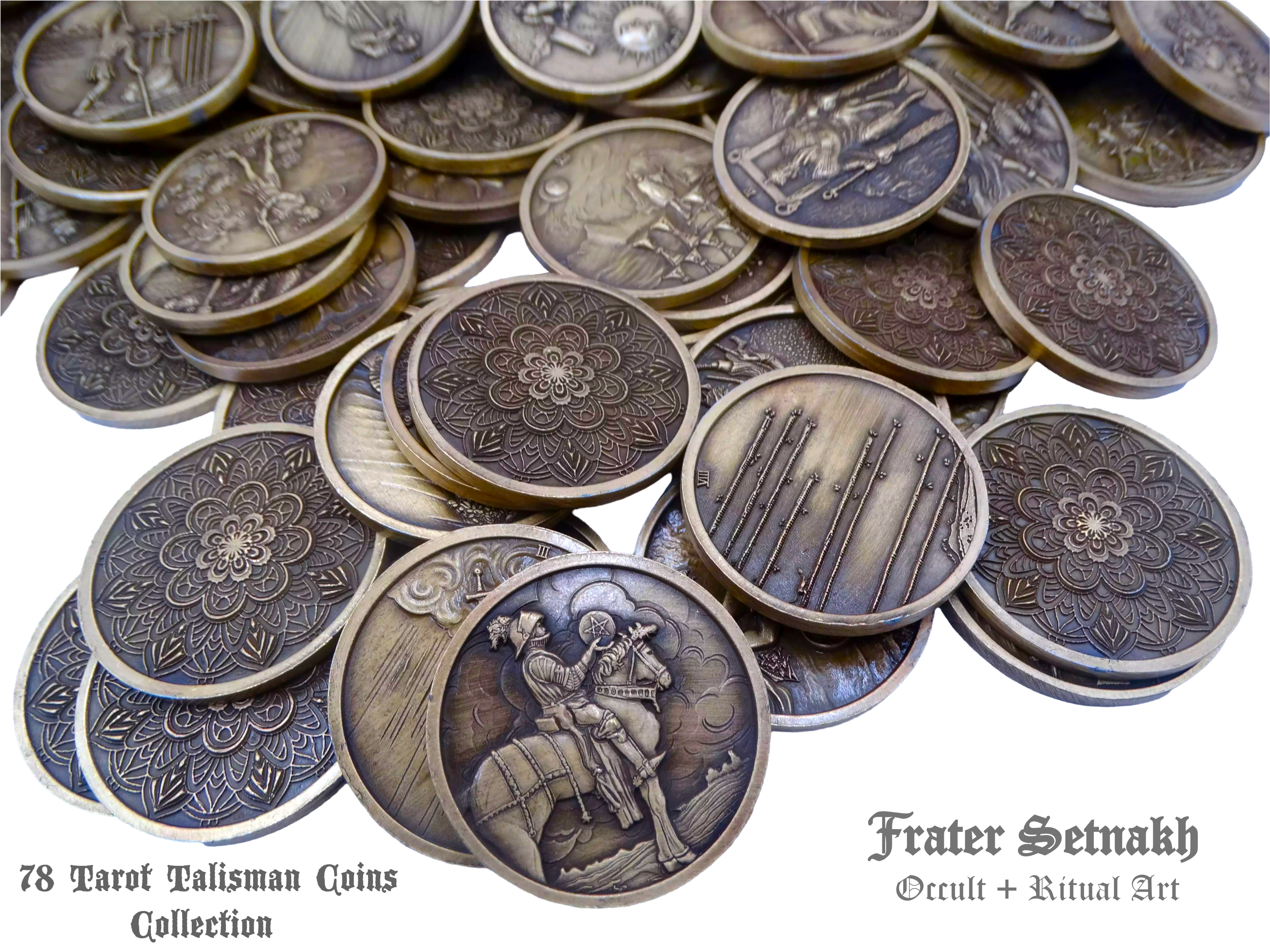 Tarot Coin Collection – World’s First Complete Rider–Waite Inspired Coin Set by Frater Setnakh – PRE-ORDERS - Shipping in Deceber '25 - Divination Coins - Oracle Coins