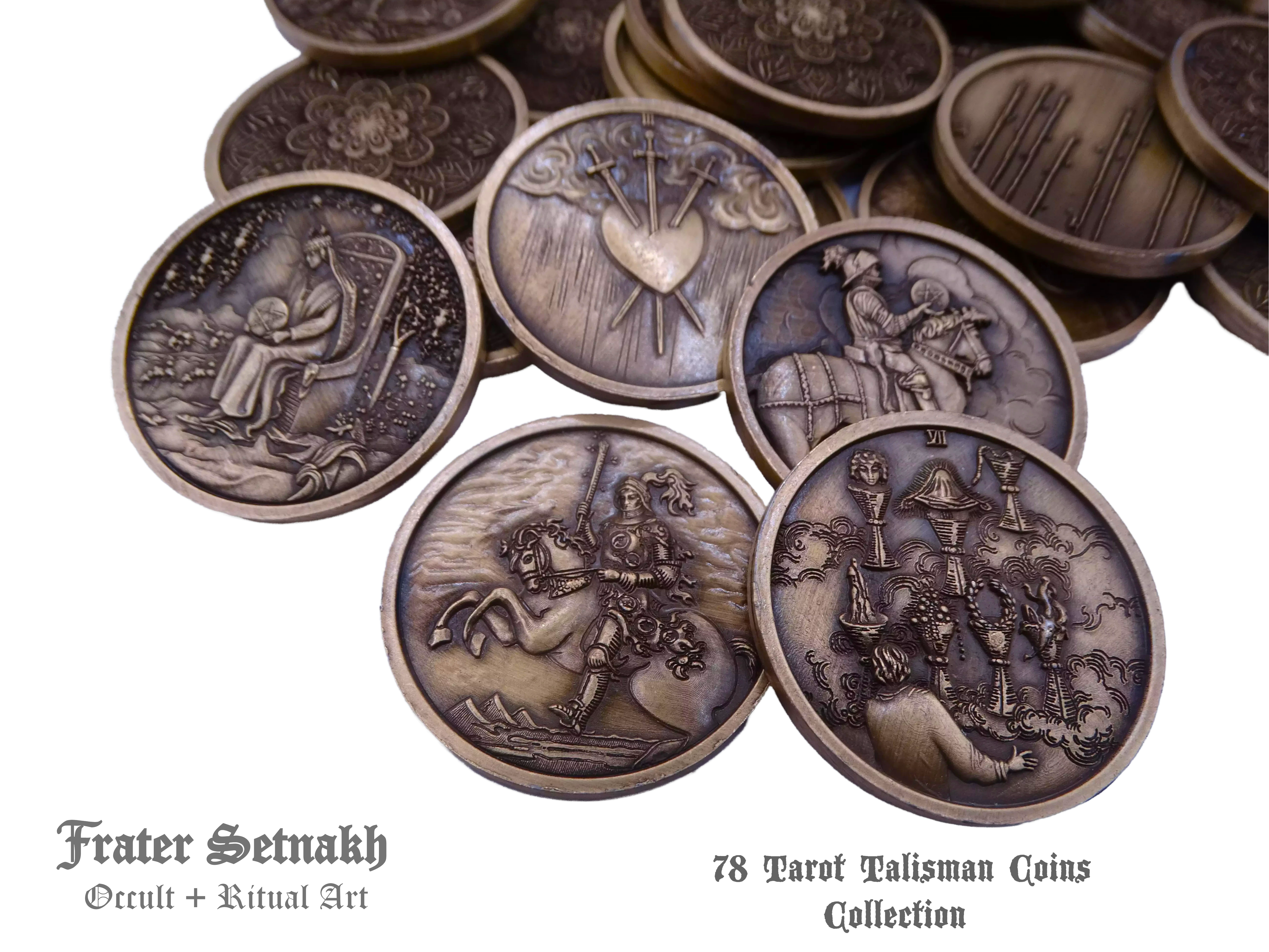 Tarot Coin Collection – World’s First Complete Rider–Waite Inspired Coin Set by Frater Setnakh – PRE-ORDERS - Shipping in Deceber '25 - Divination Coins - Oracle Coins
