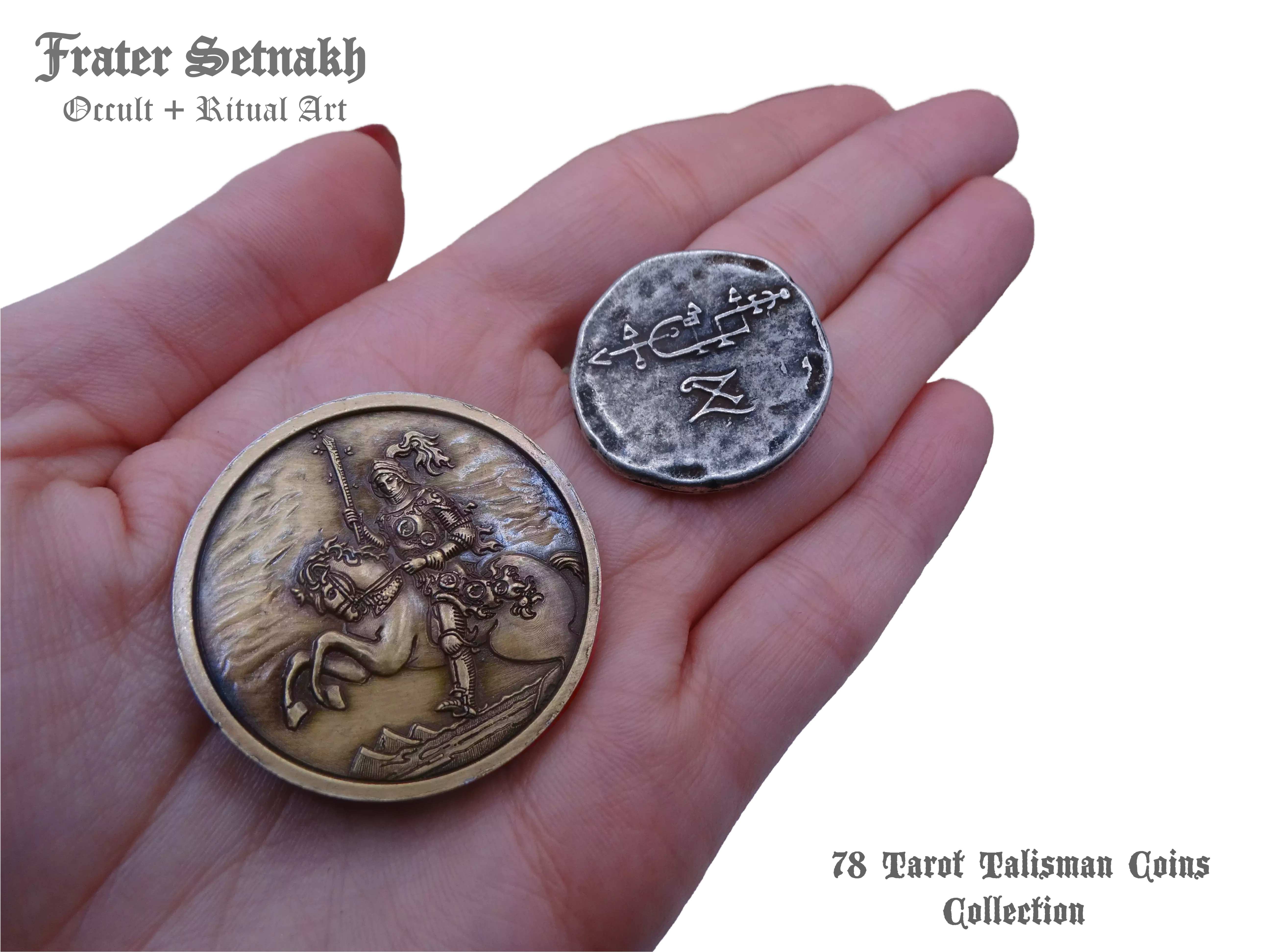Tarot Coin Collection – World’s First Complete Rider–Waite Inspired Coin Set by Frater Setnakh – PRE-ORDERS - Shipping in Deceber '25 - Divination Coins - Oracle Coins