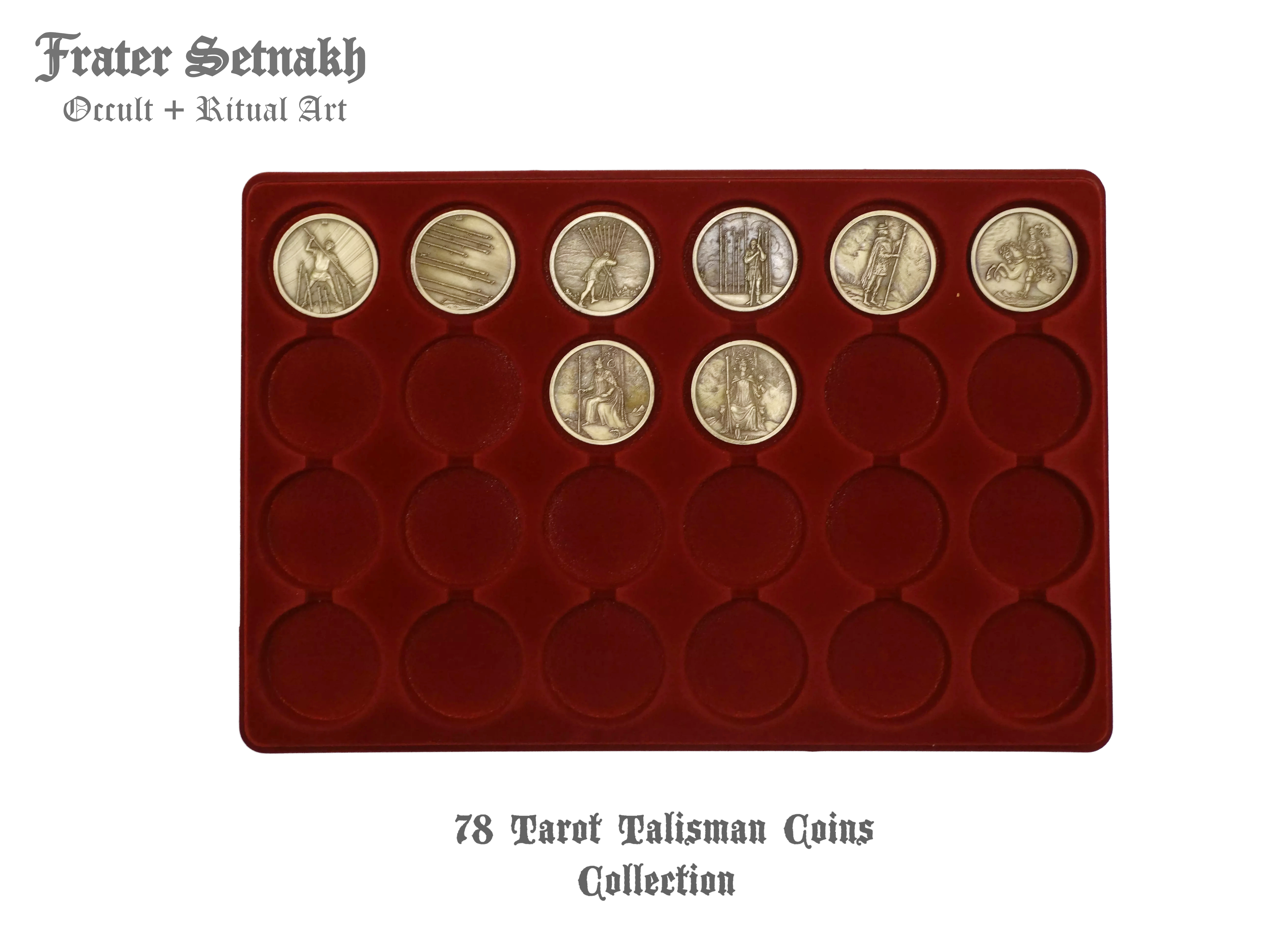 Tarot Coin Collection – World’s First Complete Rider–Waite Inspired Coin Set by Frater Setnakh – PRE-ORDERS - Shipping in Deceber '25 - Divination Coins - Oracle Coins