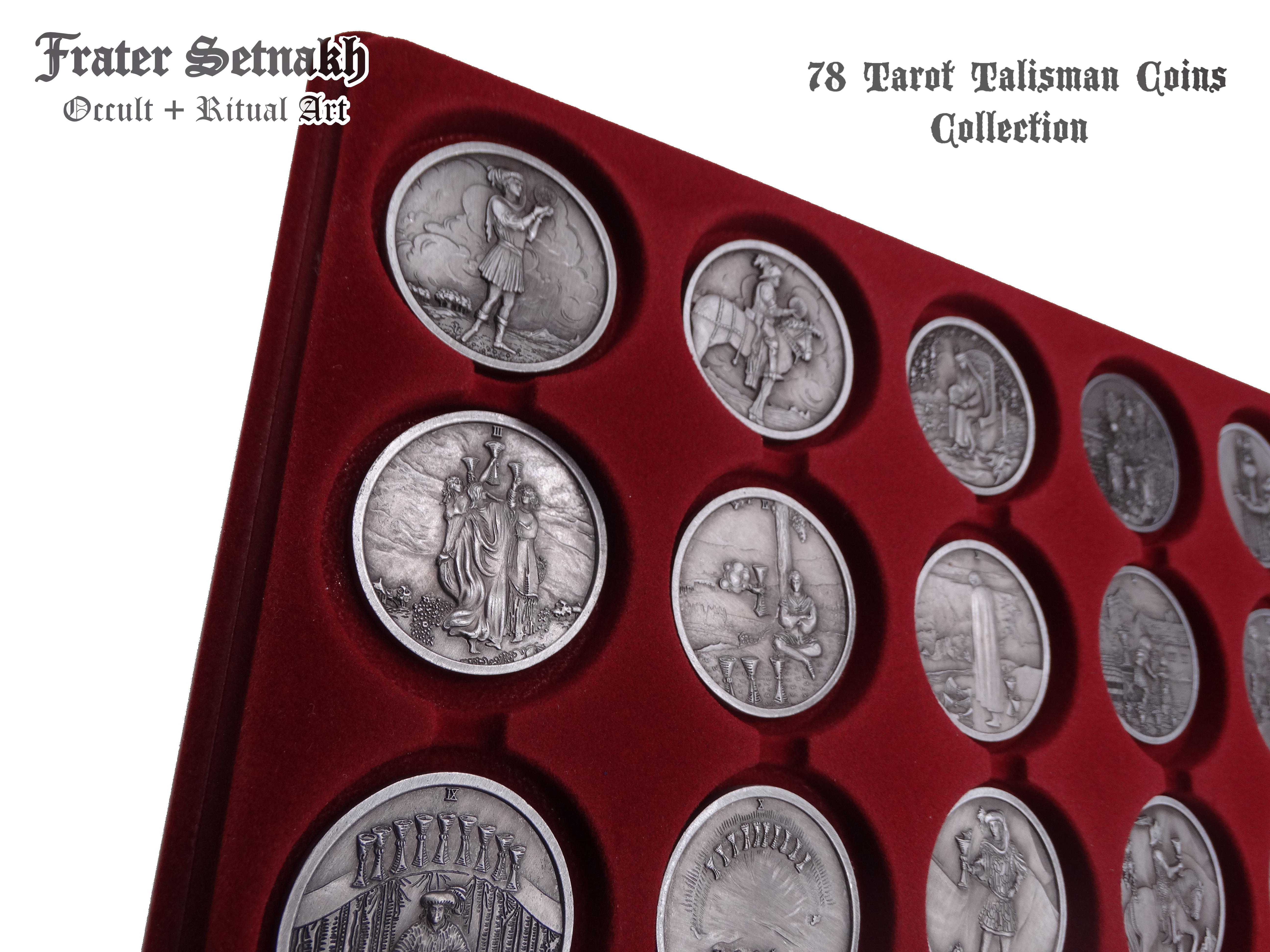 Tarot Coin Collection – World’s First Complete Rider–Waite Inspired Coin Set by Frater Setnakh – PRE-ORDERS - Shipping in Deceber '25 - Divination Coins - Oracle Coins