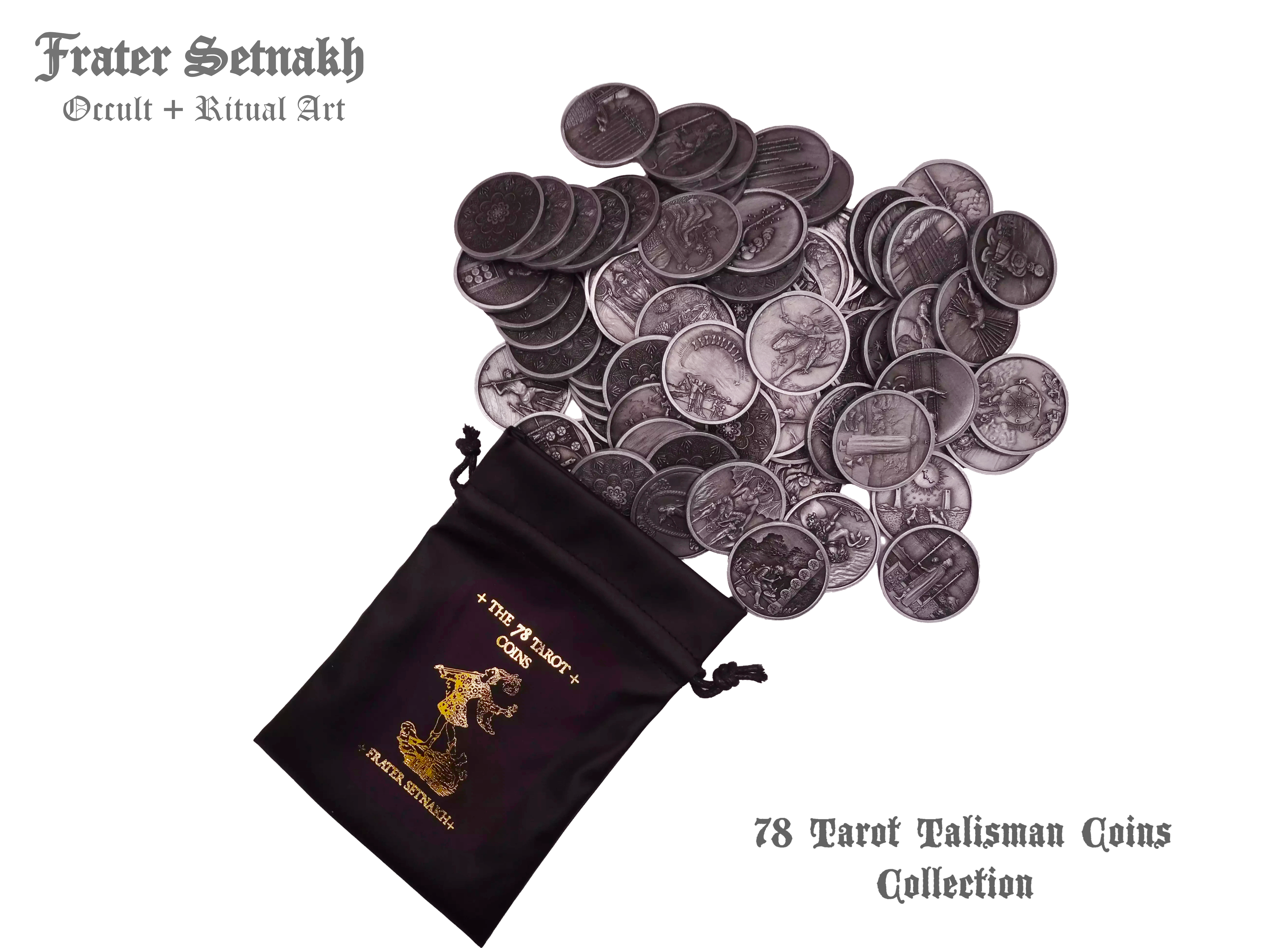 Tarot Coin Collection – World’s First Complete Rider–Waite Inspired Coin Set by Frater Setnakh – PRE-ORDERS - Shipping in Deceber '25 - Divination Coins - Oracle Coins