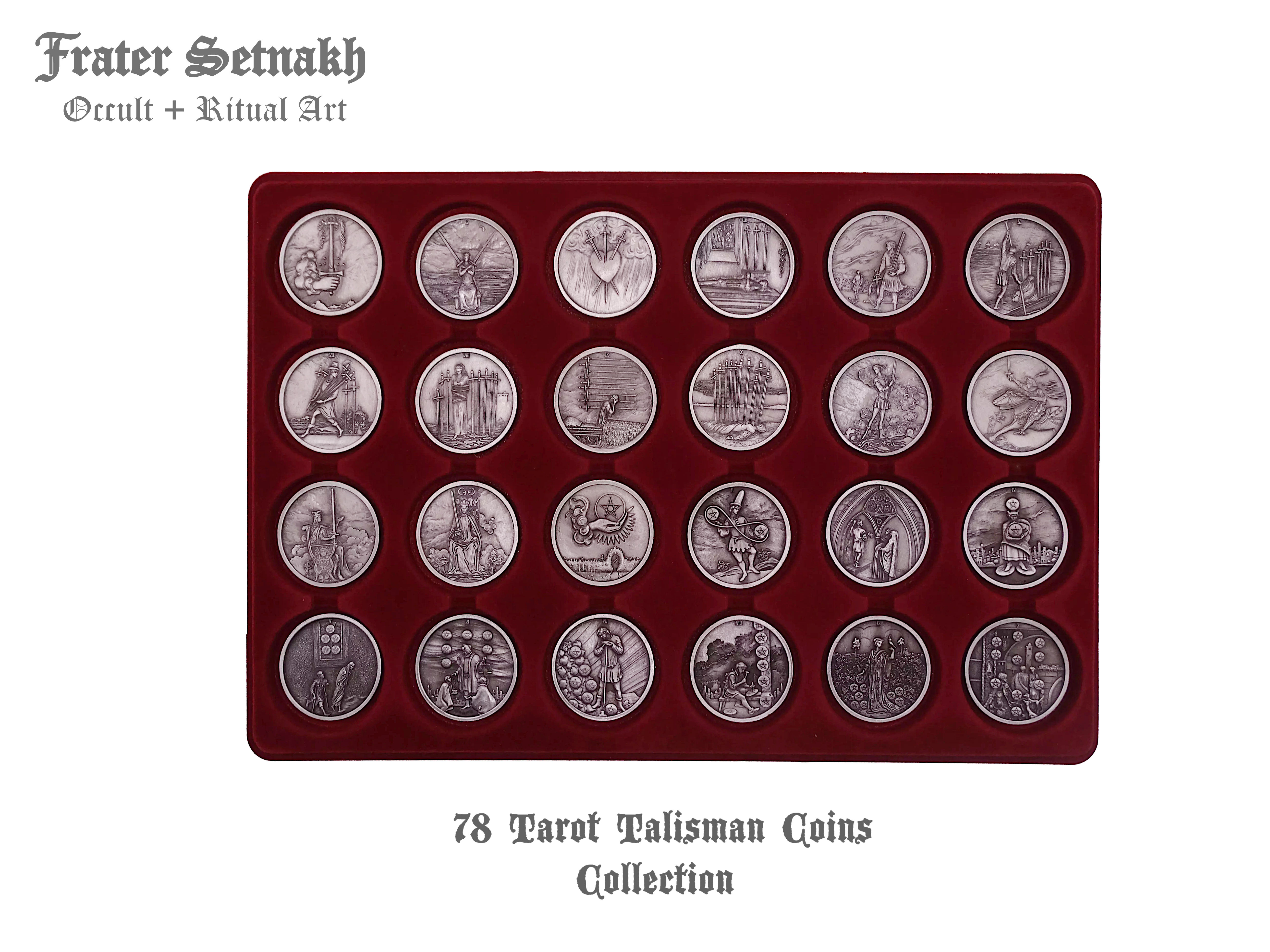 Tarot Coin Collection – World’s First Complete Rider–Waite Inspired Coin Set by Frater Setnakh – PRE-ORDERS - Shipping in Deceber '25 - Divination Coins - Oracle Coins