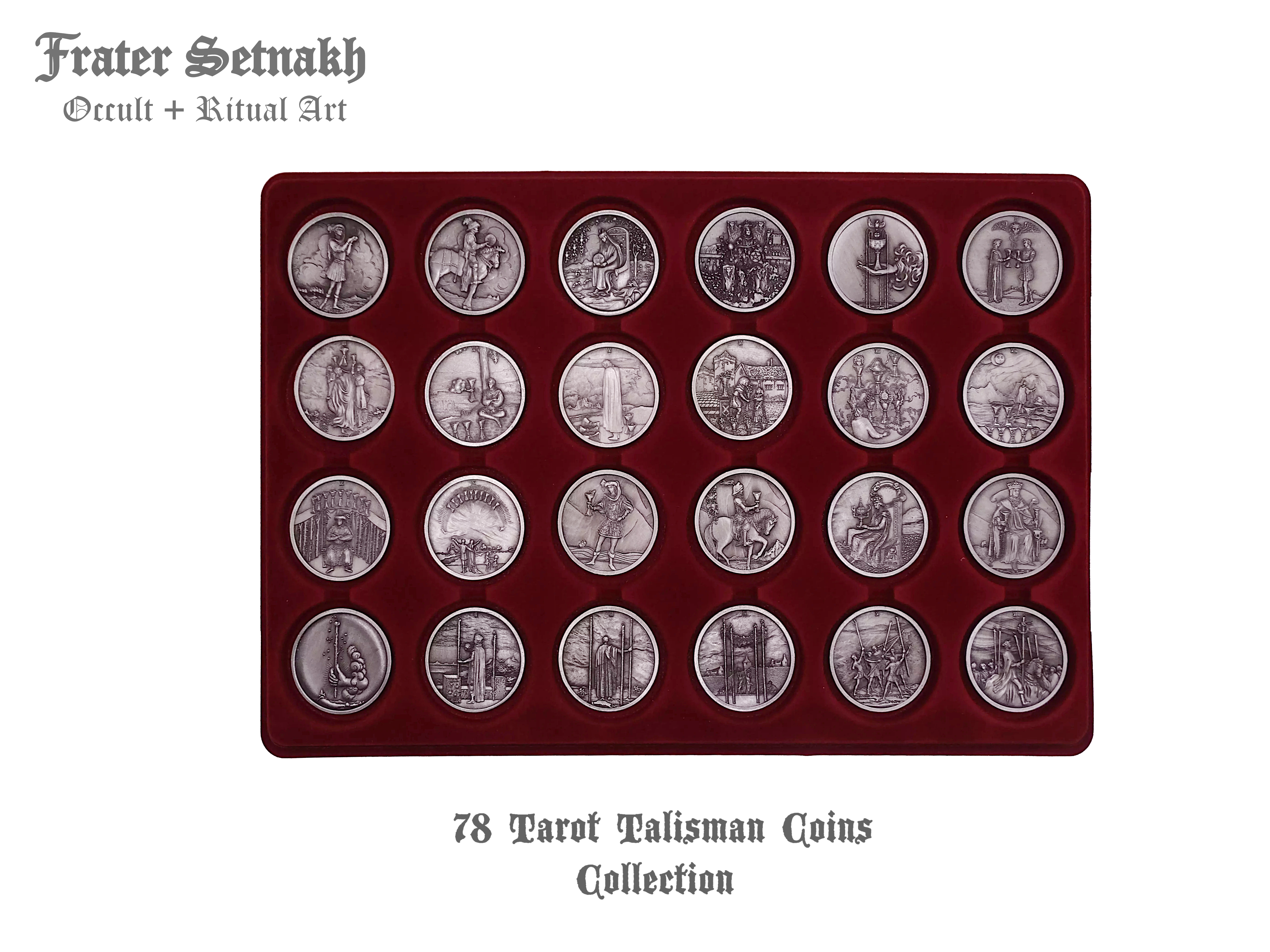 Tarot Coin Collection – World’s First Complete Rider–Waite Inspired Coin Set by Frater Setnakh – PRE-ORDERS - Shipping in Deceber '25 - Divination Coins - Oracle Coins