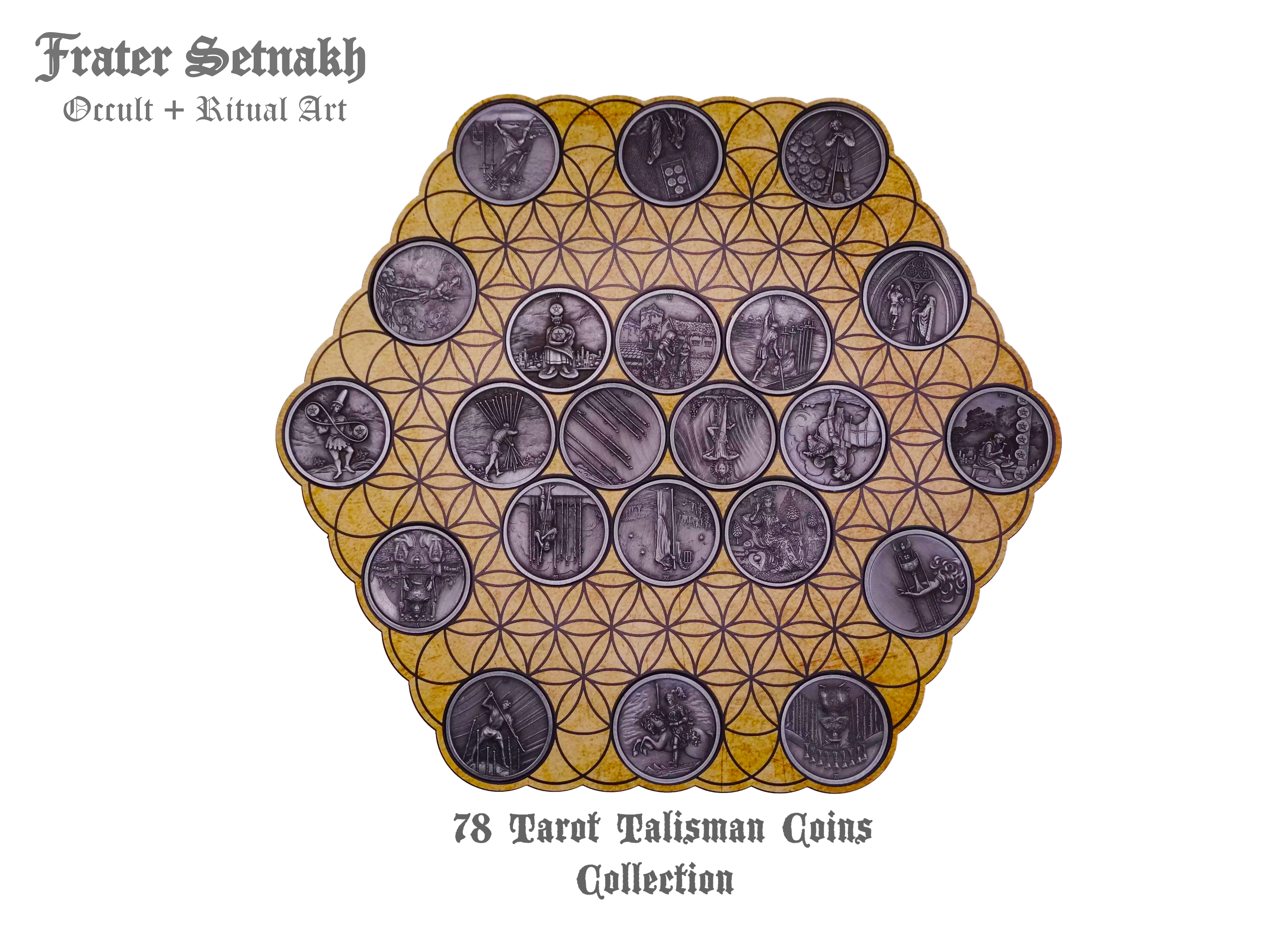 Tarot Coin Collection – World’s First Complete Rider–Waite Inspired Coin Set by Frater Setnakh – PRE-ORDERS - Shipping in Deceber '25 - Divination Coins - Oracle Coins