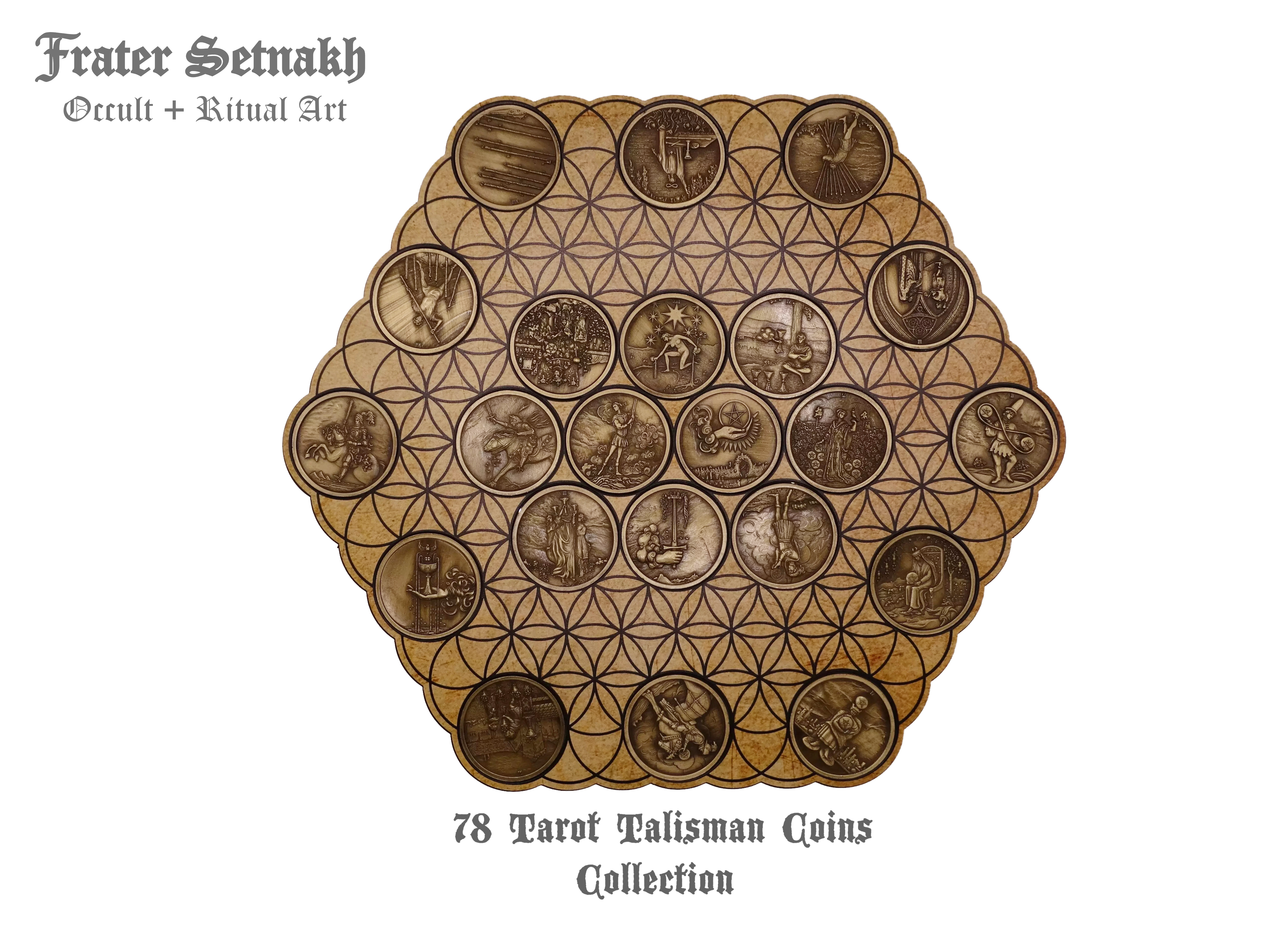 Tarot Coin Collection – World’s First Complete Rider–Waite Inspired Coin Set by Frater Setnakh – PRE-ORDERS - Shipping in Deceber '25 - Divination Coins - Oracle Coins