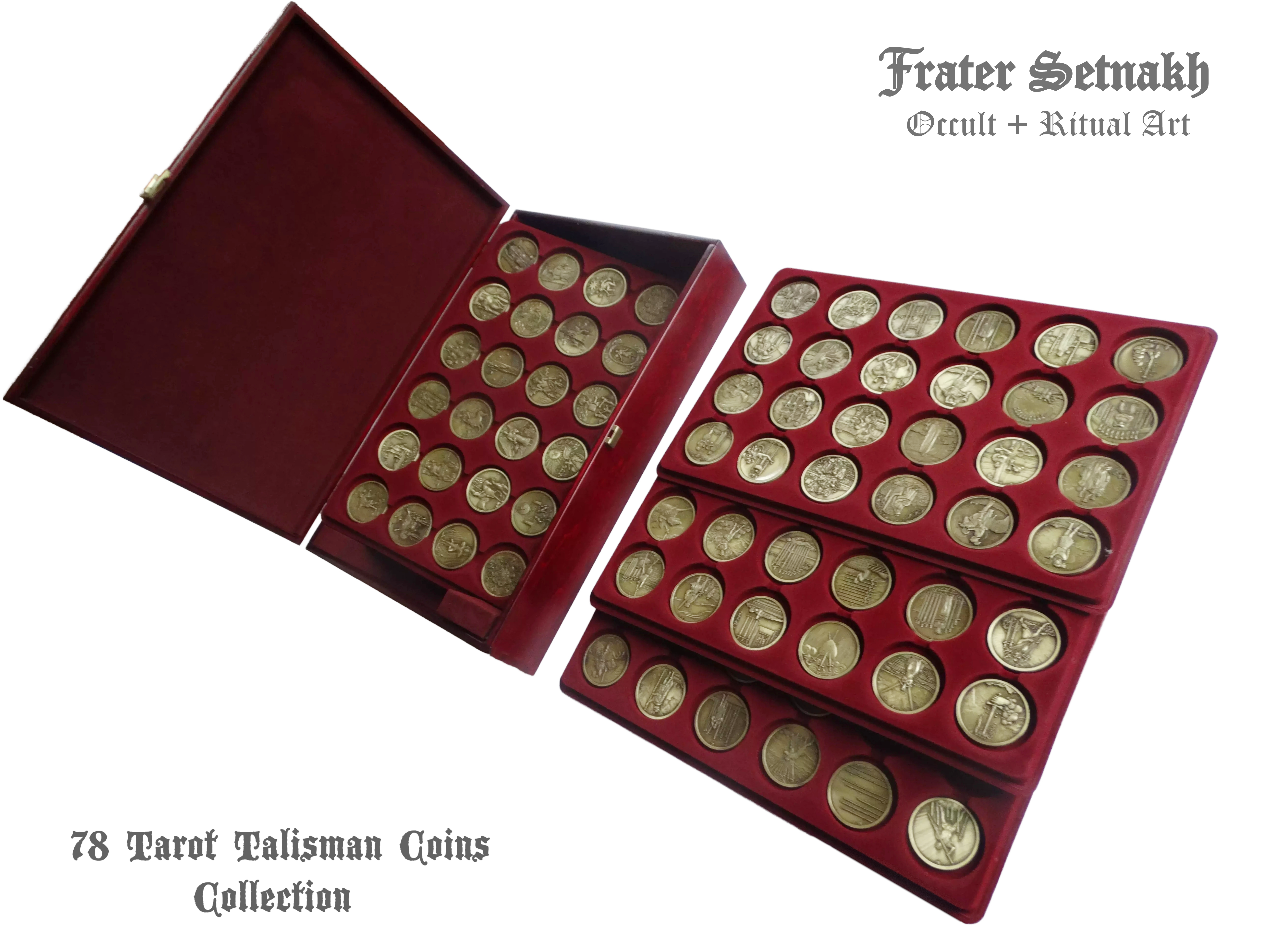 Tarot Coin Collection – World’s First Complete Rider–Waite Inspired Coin Set by Frater Setnakh – PRE-ORDERS - Shipping in Deceber '25 - Divination Coins - Oracle Coins