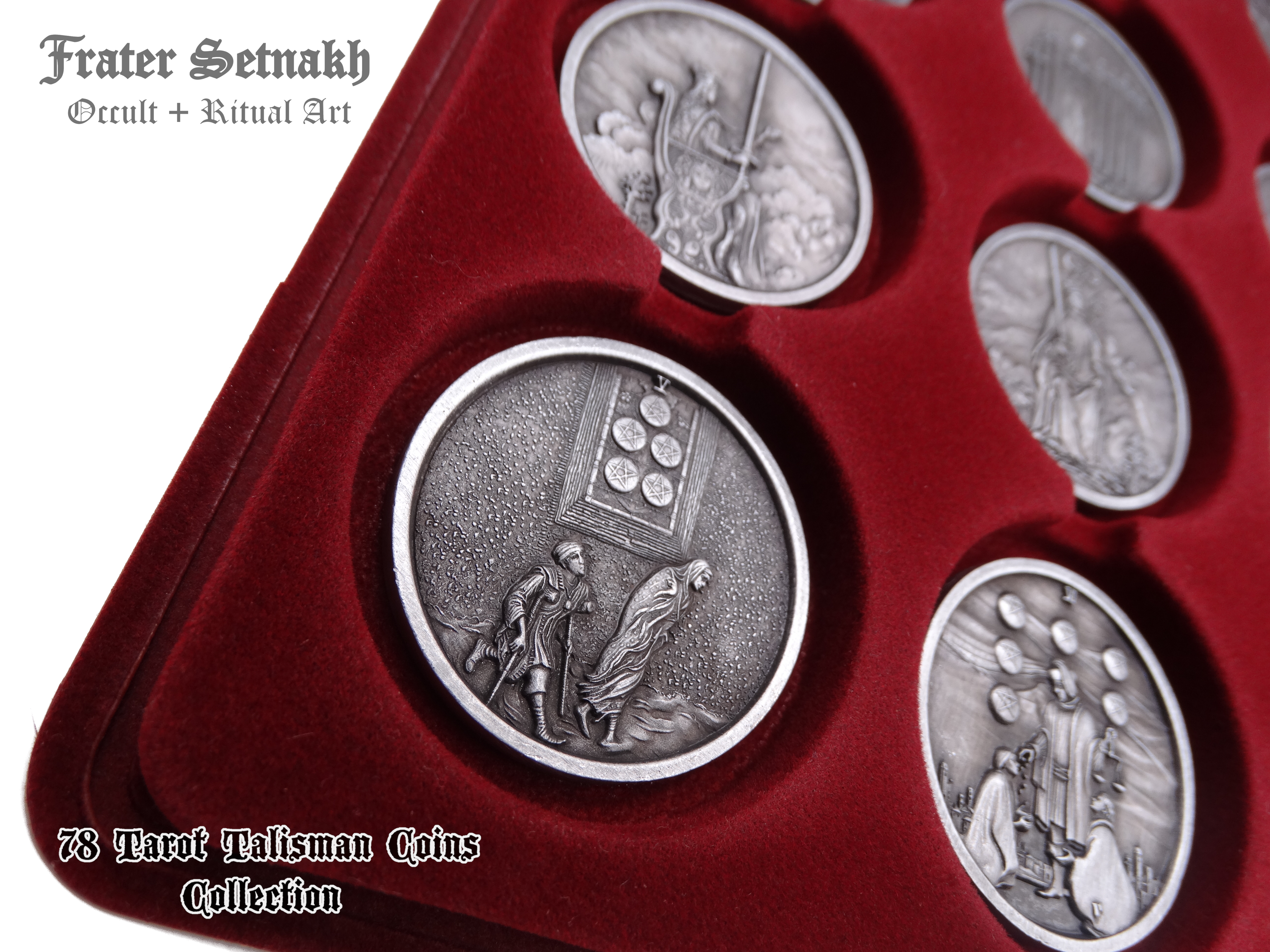 Tarot Coin Collection – World’s First Complete Rider–Waite Inspired Coin Set by Frater Setnakh – PRE-ORDERS - Shipping in Deceber '25 - Divination Coins - Oracle Coins