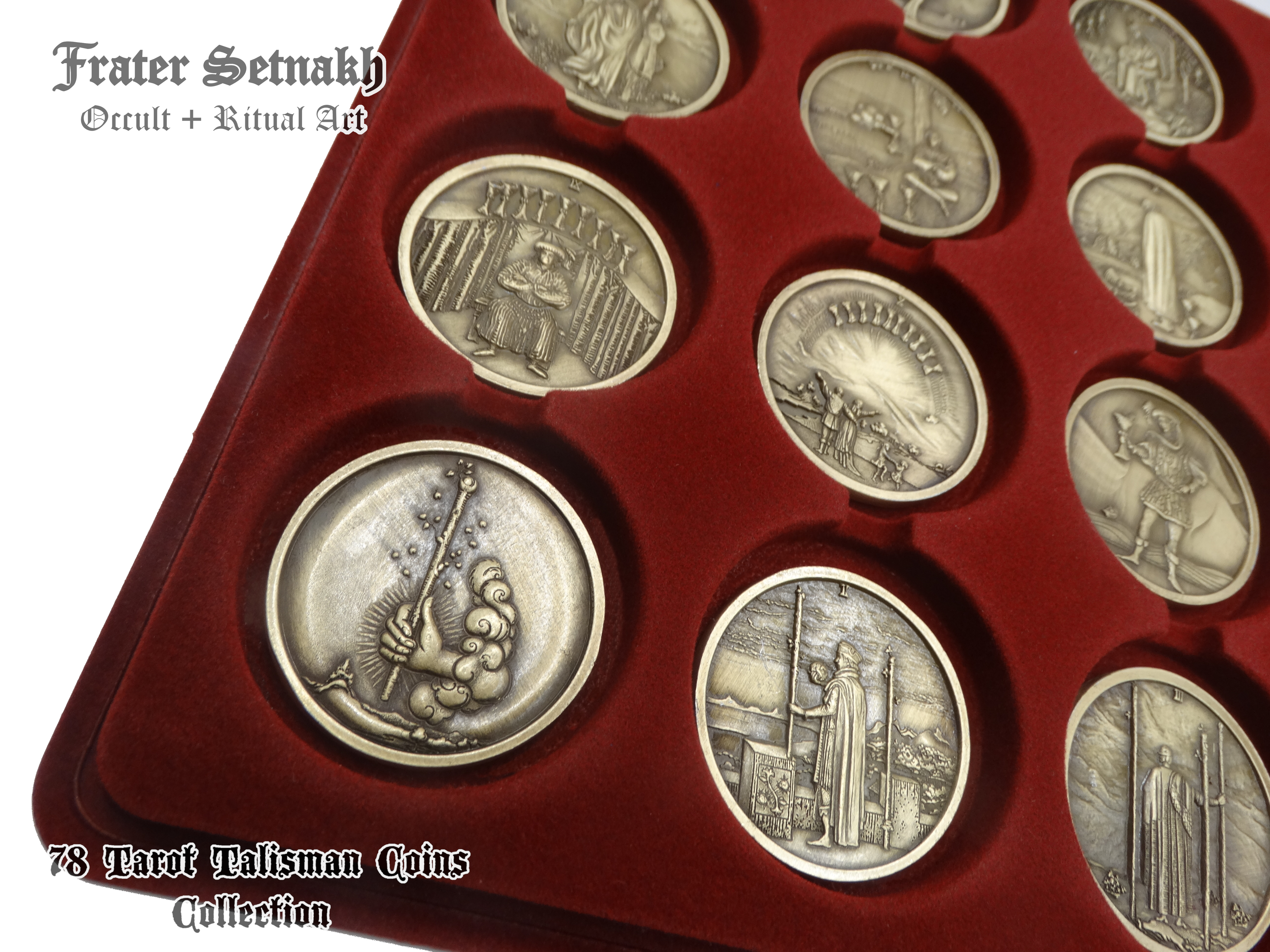 Tarot Coin Collection – World’s First Complete Rider–Waite Inspired Coin Set by Frater Setnakh – PRE-ORDERS - Shipping in Deceber '25 - Divination Coins - Oracle Coins