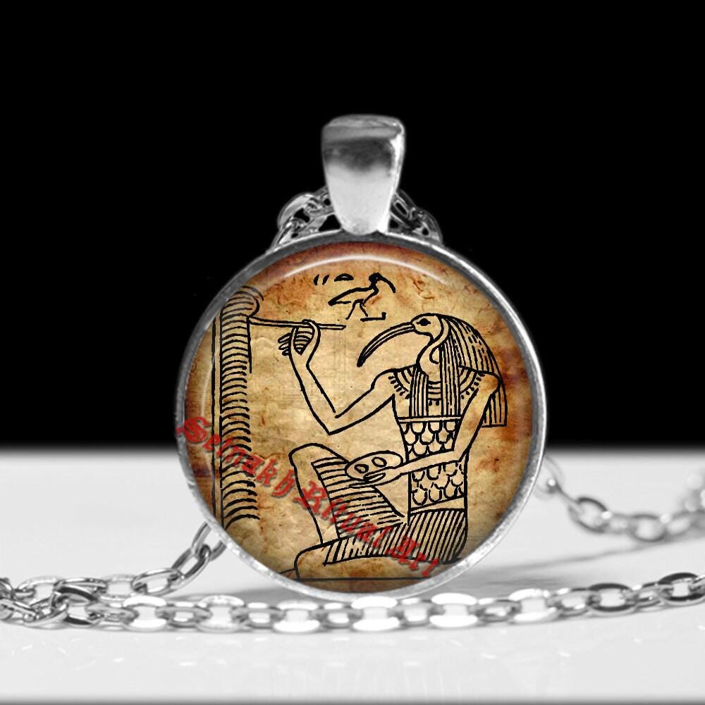 Thoth talisman, Egyptian god of writing, magic, wisdom, and the moon. Hermes Trismegistus necklace, gnostic jewelry, magic, esoteric #511.4