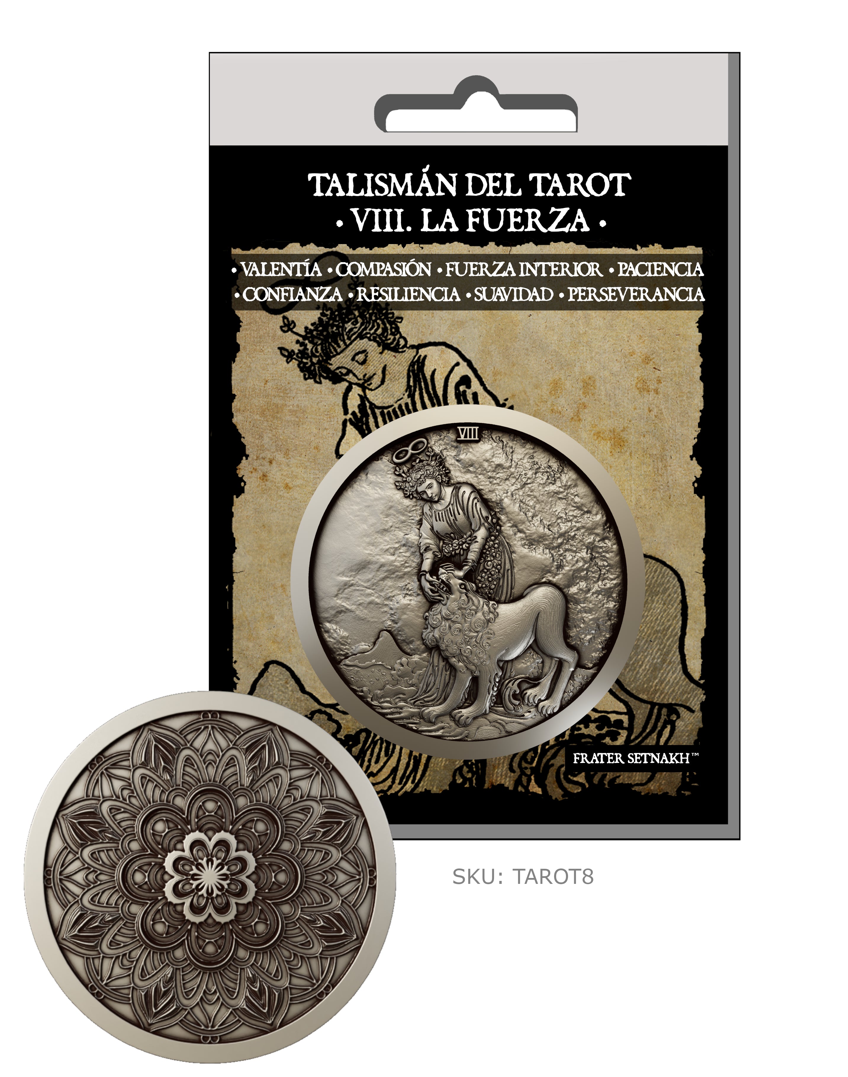 22 Monedas-Talismán del Tarot + 22 Cartas Descriptivas + Láminas de PVC | Minoristas: soliciten descuentos mayoristas de hasta el 50%