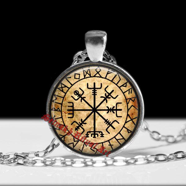 Vegvisir pendant, viking amulet, viking jewelry, vegvisir necklace, viking compass, pagan necklace, magic pendant, nordic jewelry #180