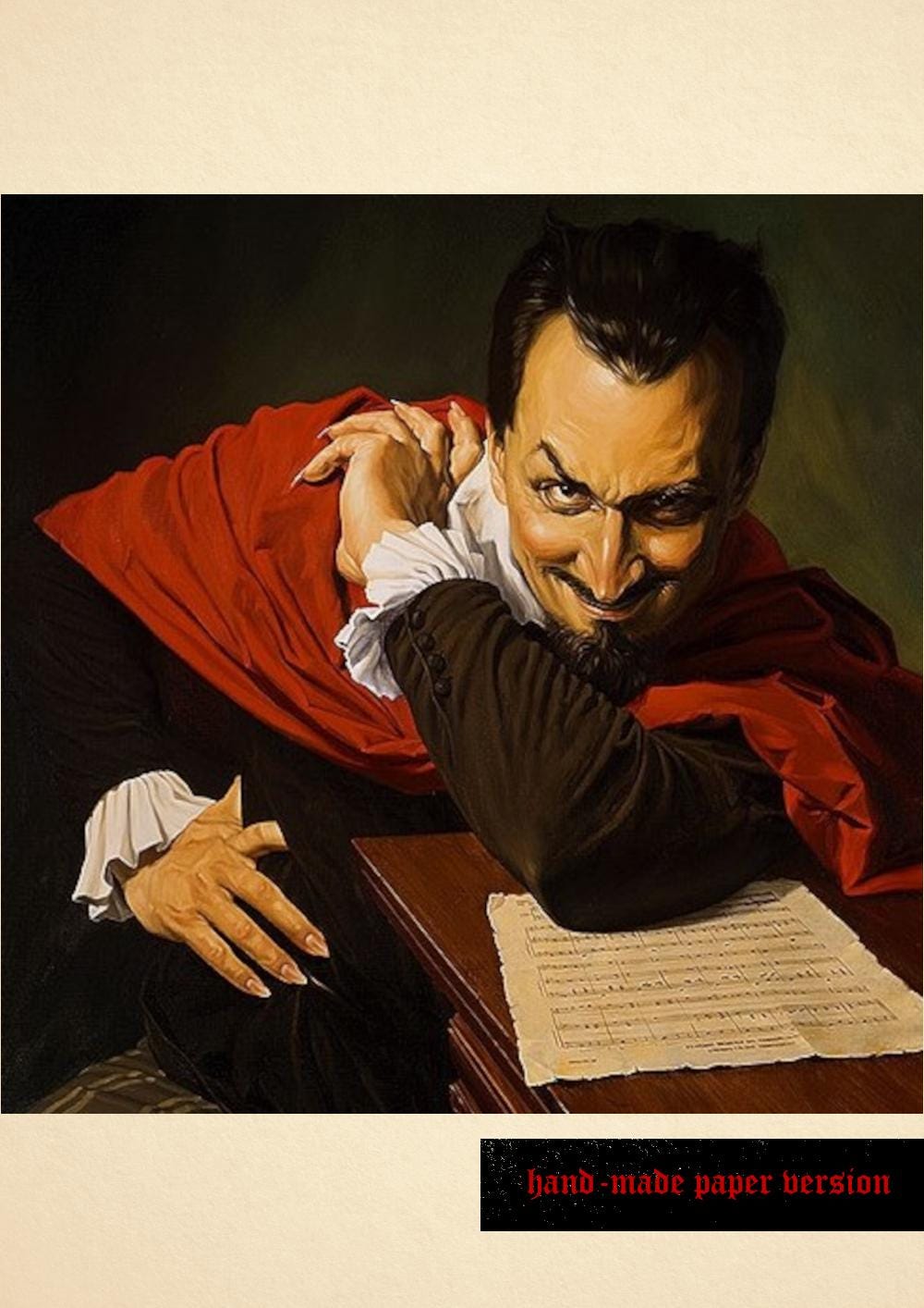 Mefistofeles by James Himsworth Print – Gothic Artwork, Faust-Inspired Dark, Occult Wall Art, Unique Limited Edition Art Print #DM16