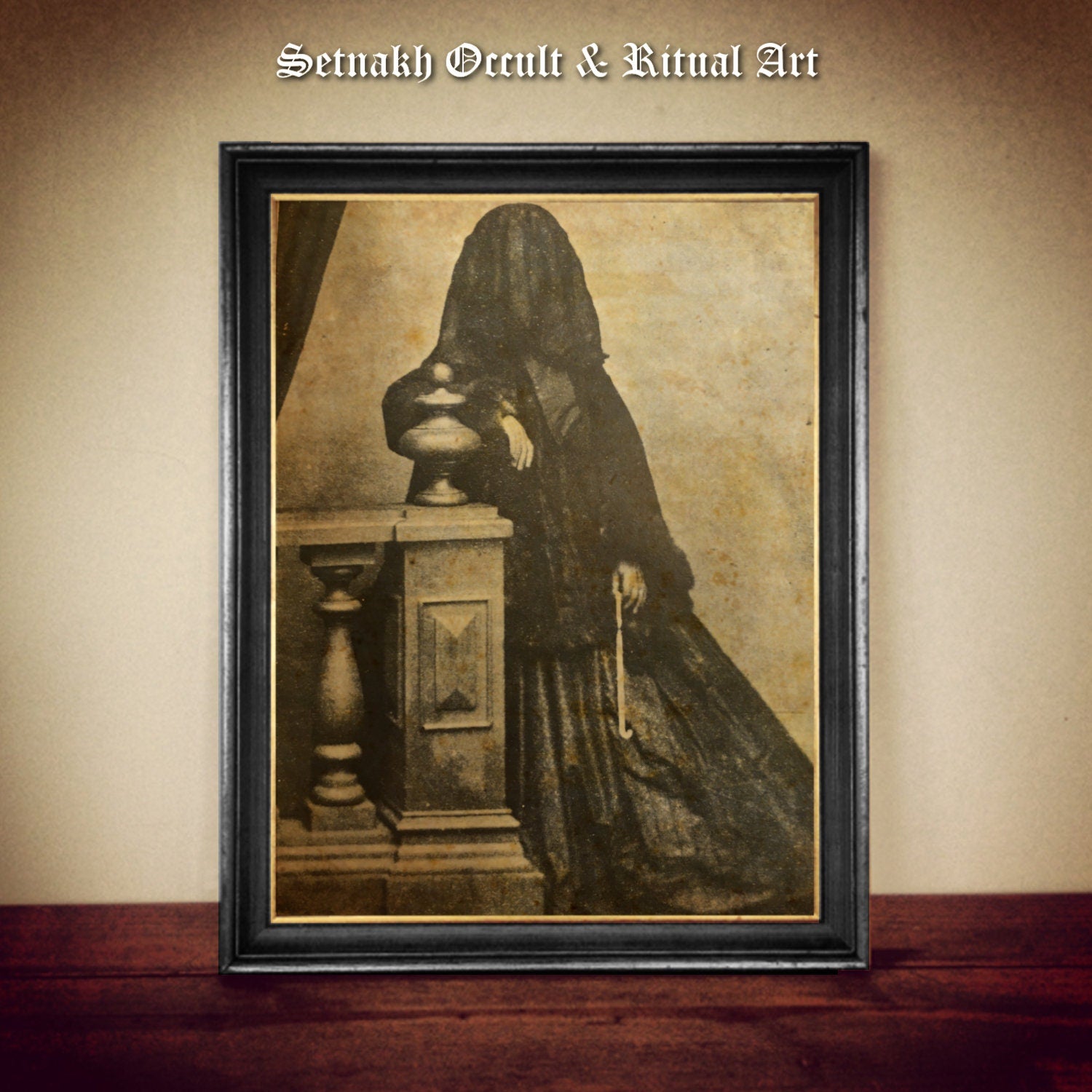 Grief print, victorian style print, Sorrow, Mourning, Despair, memento mori art, gothic, bizarre home decor #VIC9