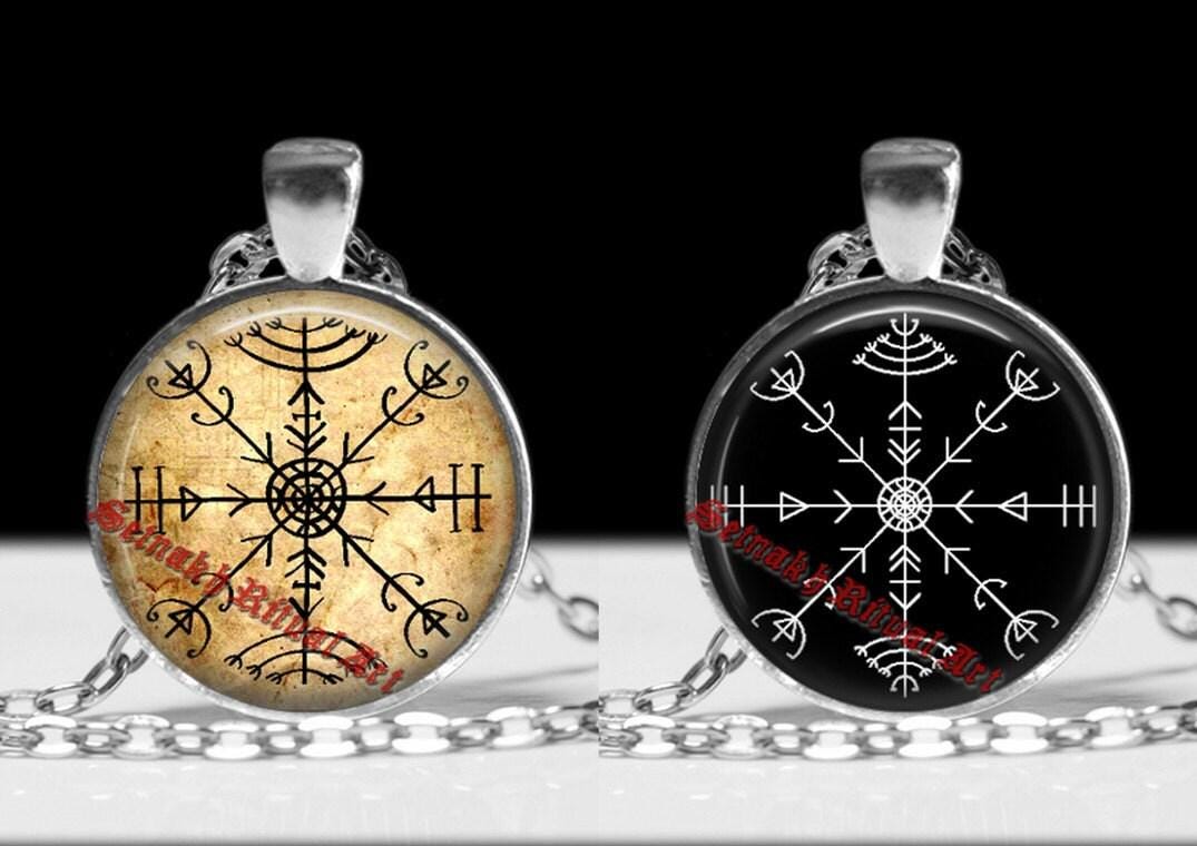 Veldismagn pendant, veldismagn necklace, icelandic stave, viking amulet, icelandic jewelry, pagan necklace magic pendant nordic jewelry #235