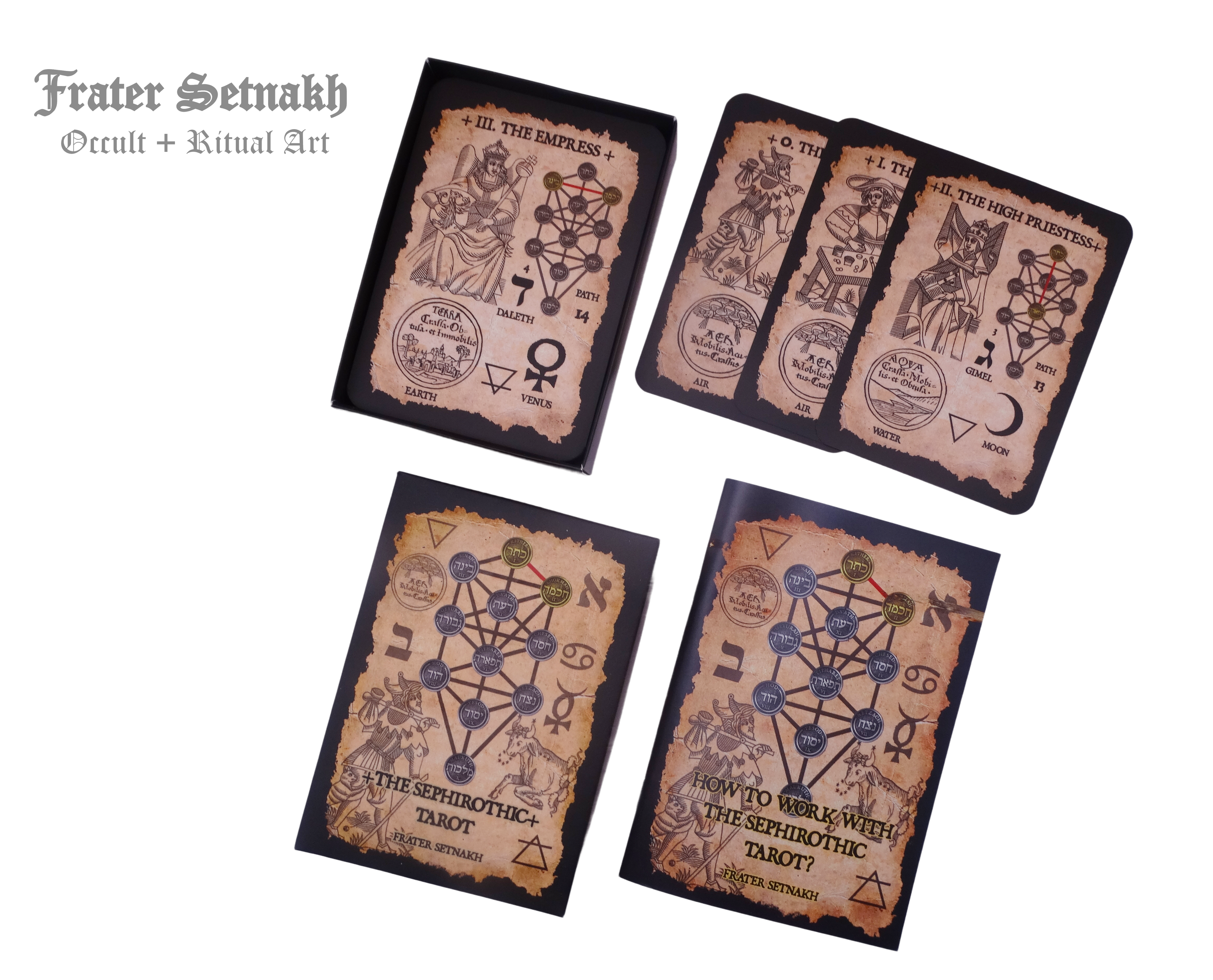 The Sephirothic Tree of Life - Tarot, Meditation Altar Tools - Sephiroth, Kabbalistic Art, Esoteric Wall Decor, Qabbalah, Occult art