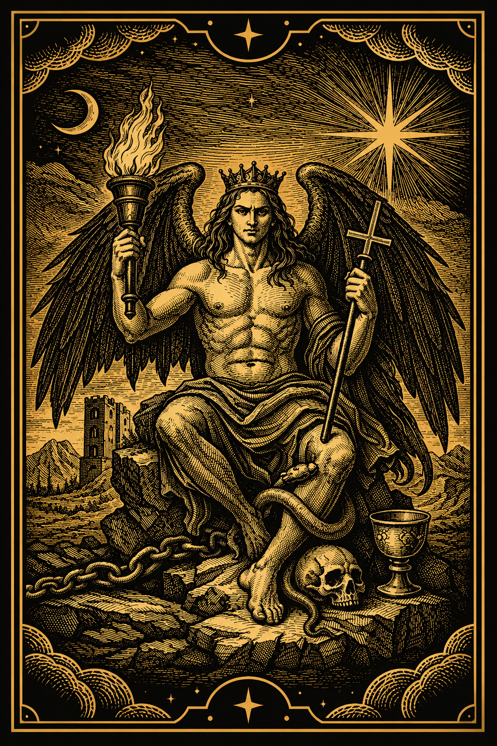 The Morning Star – Lucifer Devotional Rite - Consecration & Binding Ritual for Lucifer's Sigil Talisman – The Restoration of the Living Flame / Ritual Service