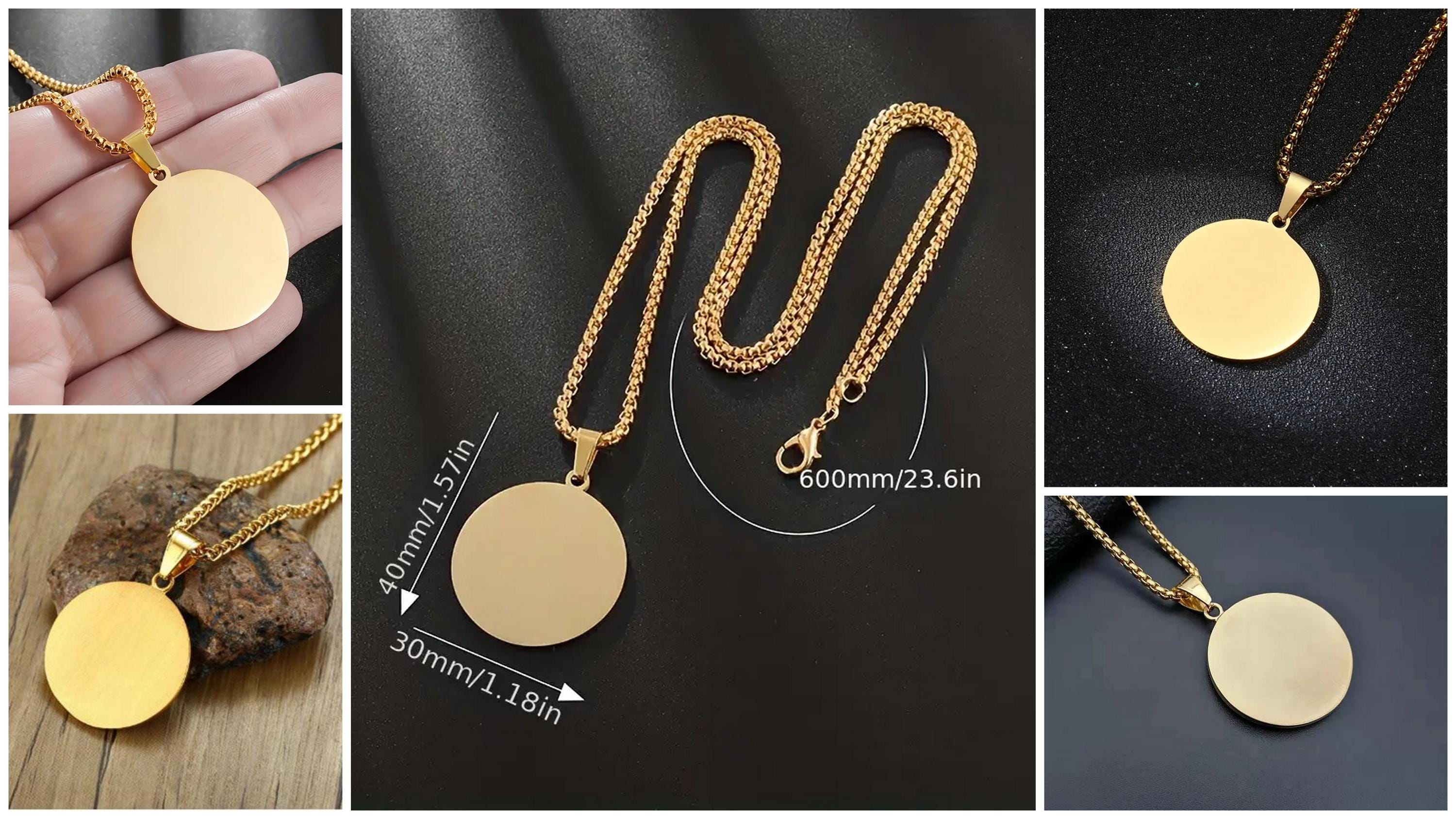 a collage of photos showing different types of necklaces