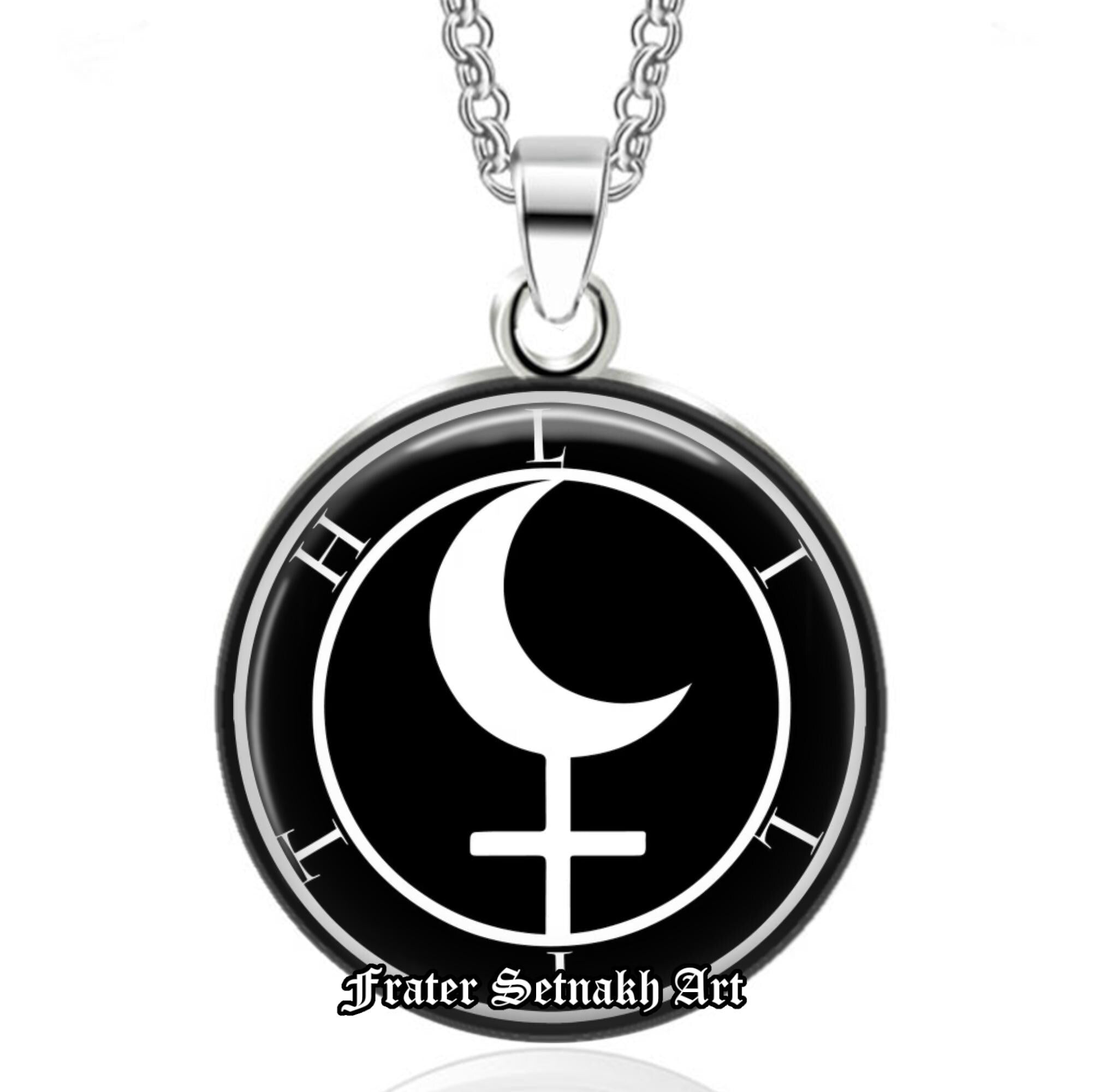 Lilith Sigil Talisman – Witch Necklace for Dark Feminine Power, Rebellion, Magic, Protection, Occult Amulet, Wiccan Jewelry Shadow Work #559