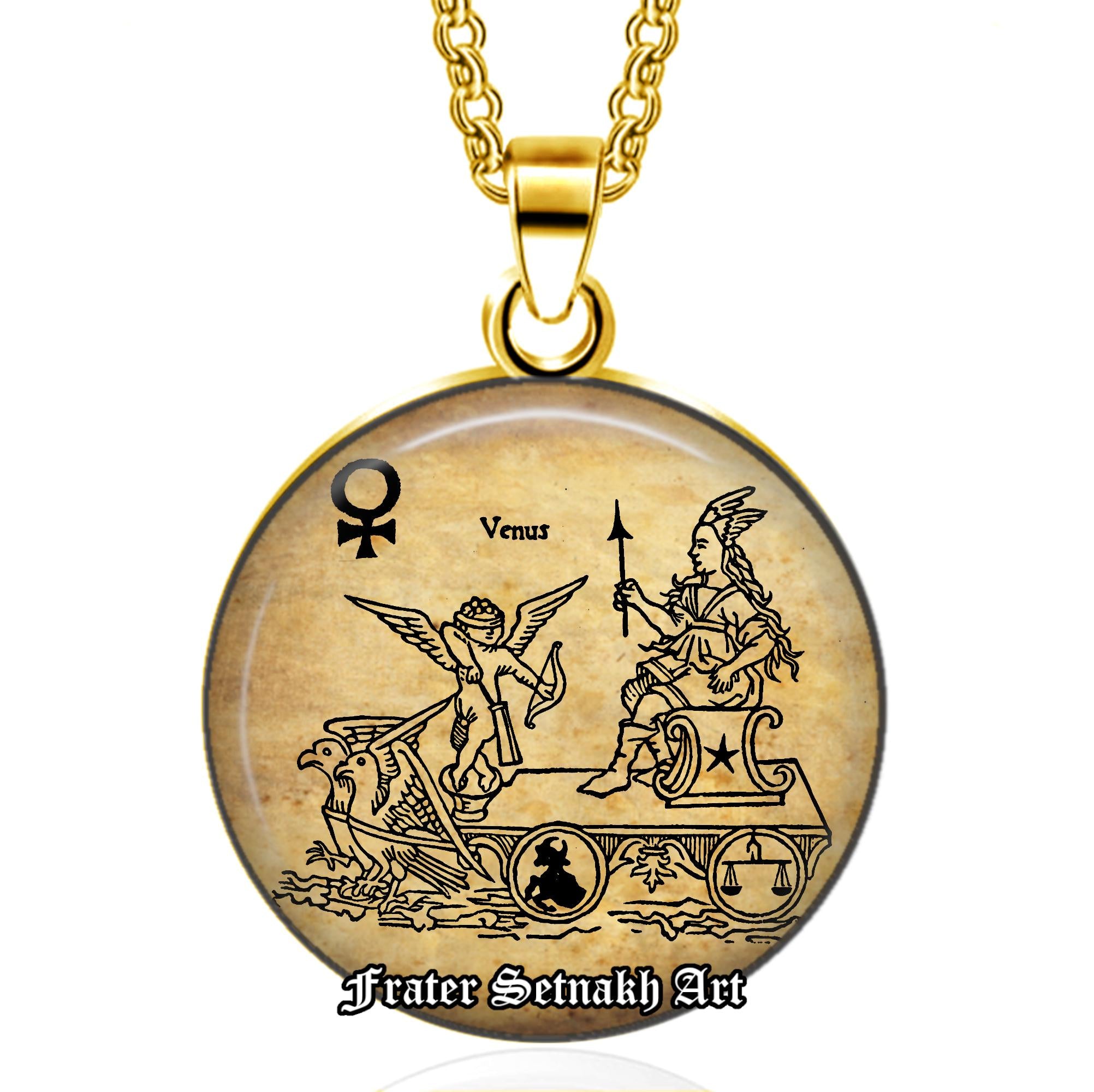 Venus Aphrodite Talisman – Love & Beauty Planet Amulet for Attraction and Self-Love – Zodiac: Taurus + Libra – Romantic Witch Jewelry #558.2
