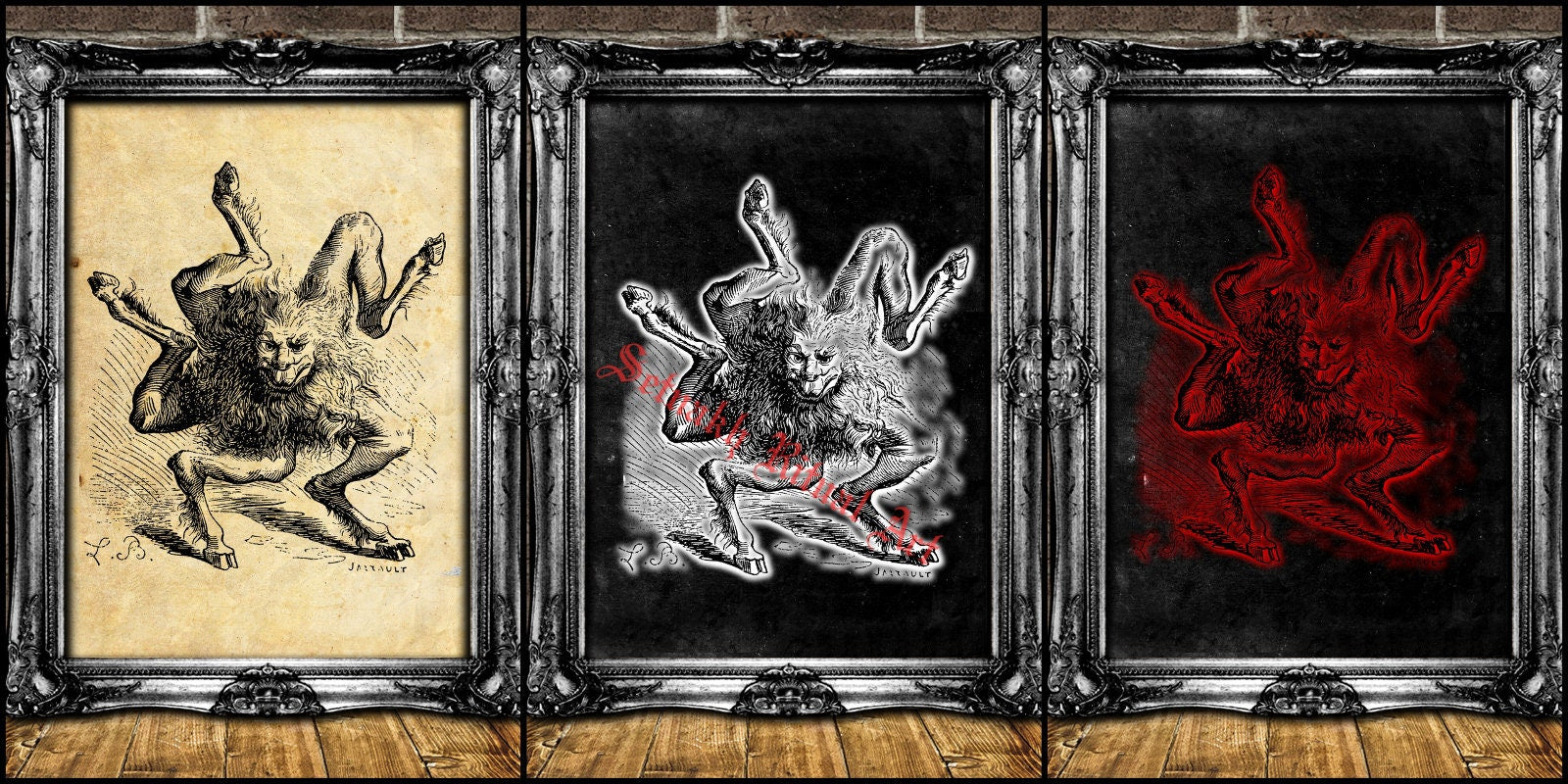 CLAUNECK seal print, Demon of wealth, money, assisting in the discovery of hidden treasure, Goetic sigil poster, Servitor of Syrach #DM7