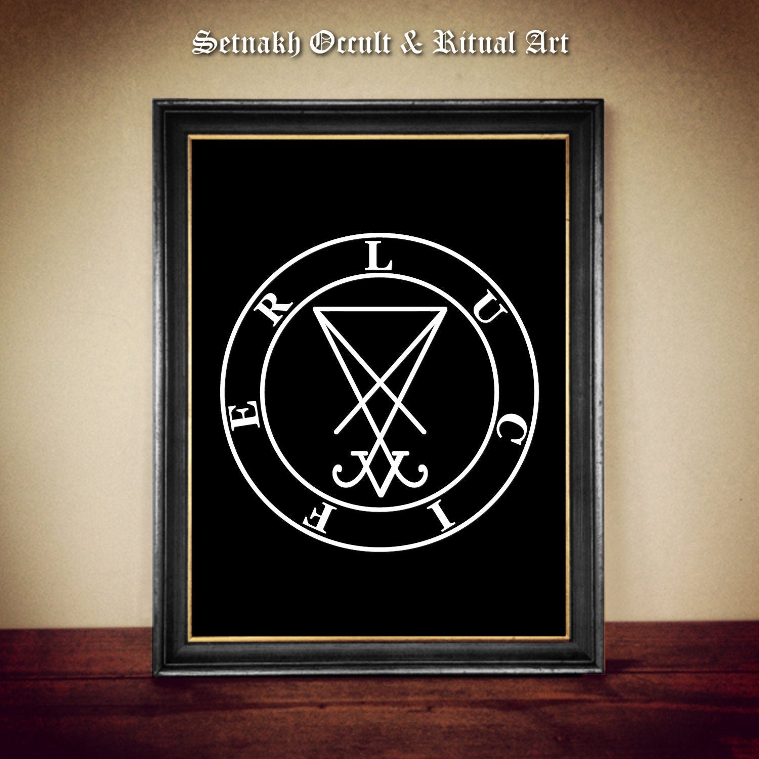 Sigil of Lucifer print, Morningstar, the Light-Bringer, Fallen Angel, the Devil, Satan, occult poster, demonic art, satanic home decor #DM5