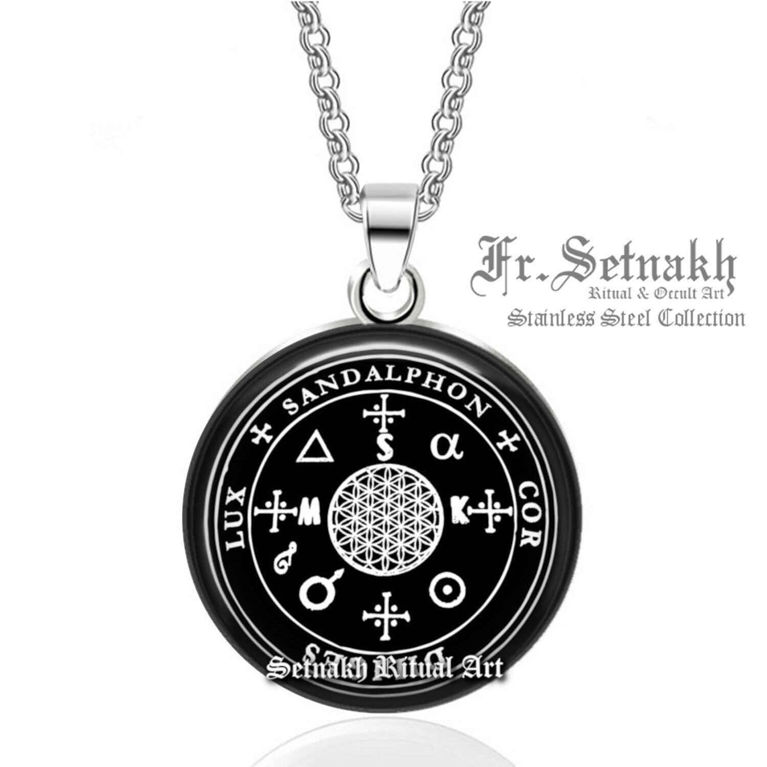 Sandalphon Archangel seal, the Protector of unborn children and the Carrier of prayers to God, Angel jewelry, Magic pendant #467.9