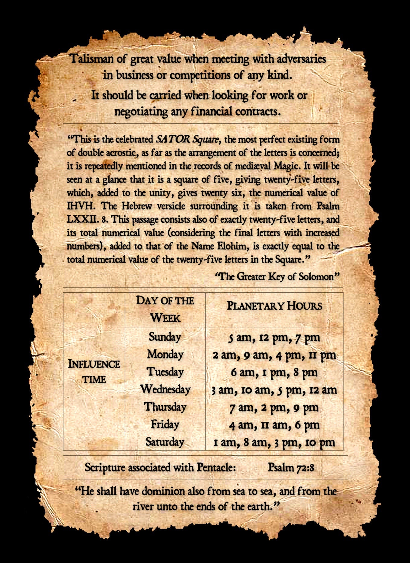 King Solomon Pentacles – Deck of 44 Spiritual Cards with Planetary Seals for Wealth & Protection, Angel Magick, The Greater Key of Solomon