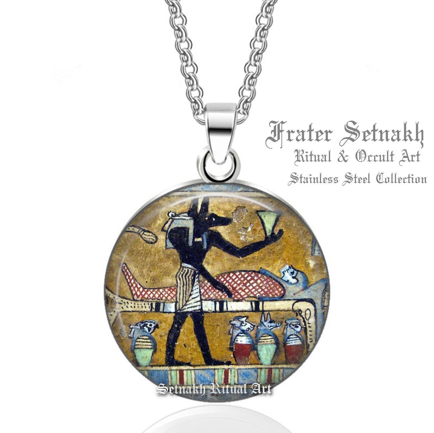Anubis Talisman Symbol - Egyptian Amulet, Handcrafted Protection Charm, Unique Gift for History & Ancient Egyptian Magic Enthusiasts #546