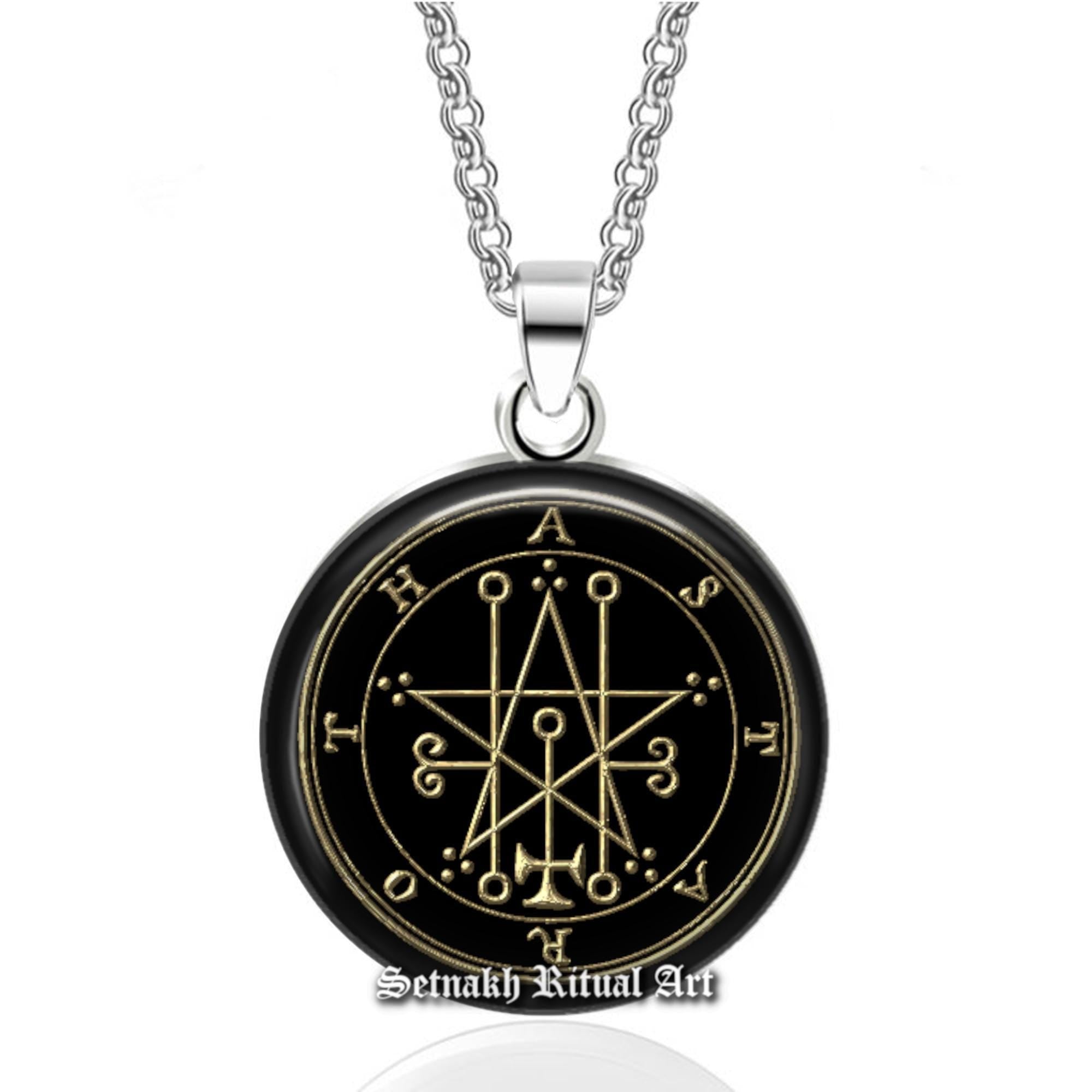 29 ASTAROTH demon seal pendant, Goetia sigil necklace, Lemegeton jewelry, Lesser Key of Solomon, summoning demons ritual amulet #104.29